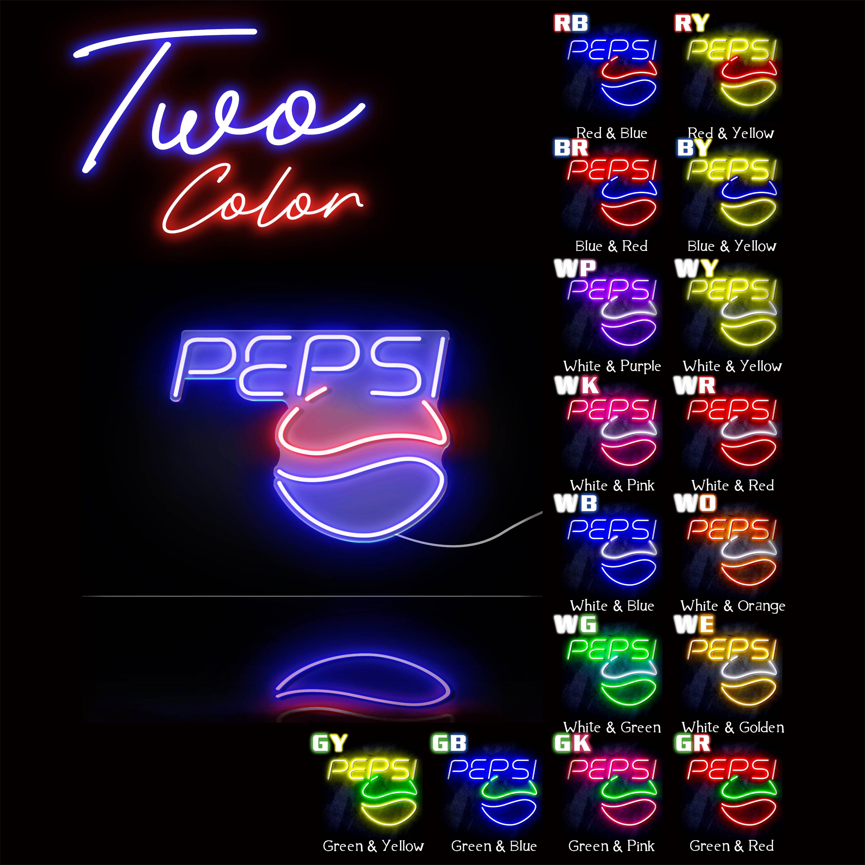 Pepsi Large Flex Neon LED Sign