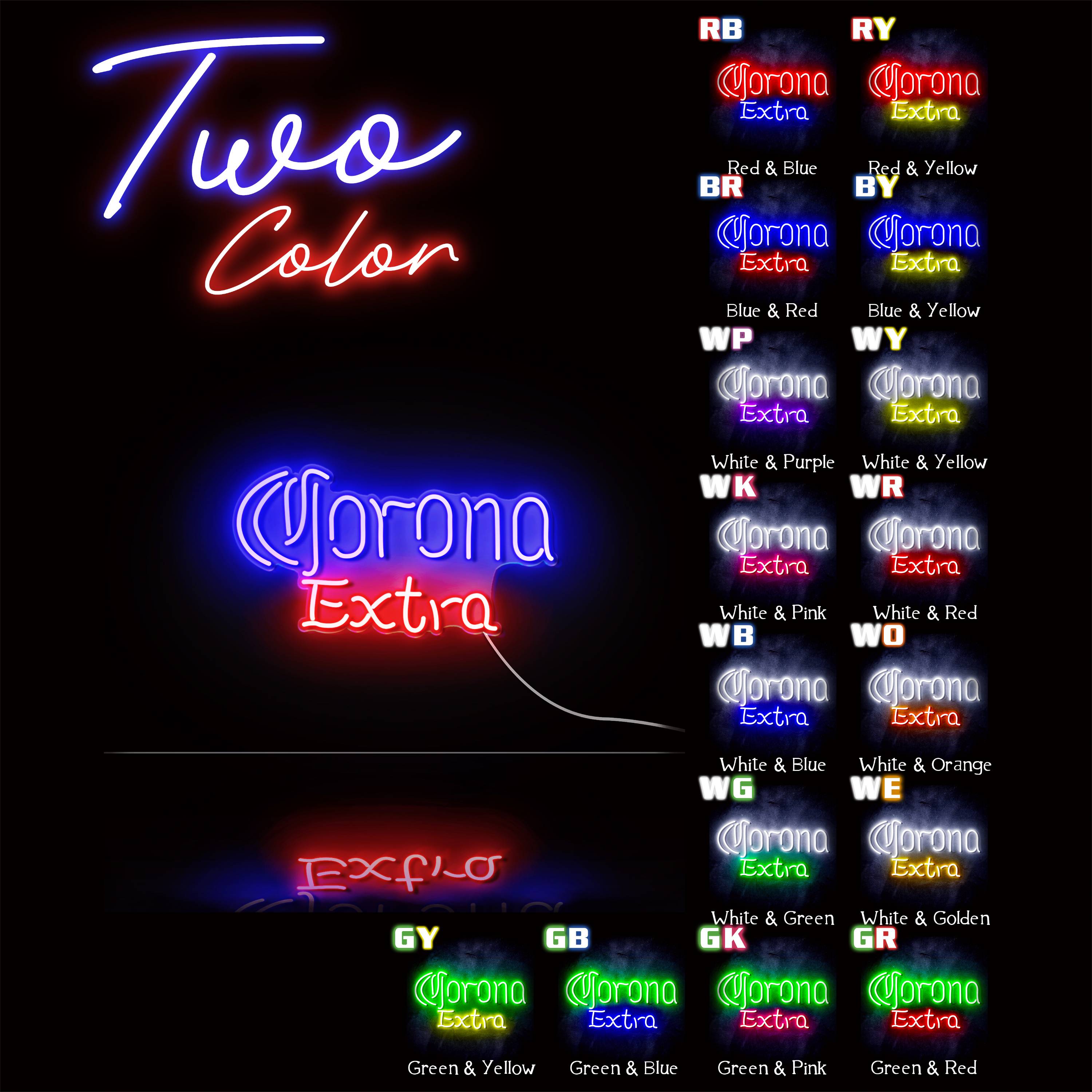 Corona Extra Large Flex Neon LED Sign