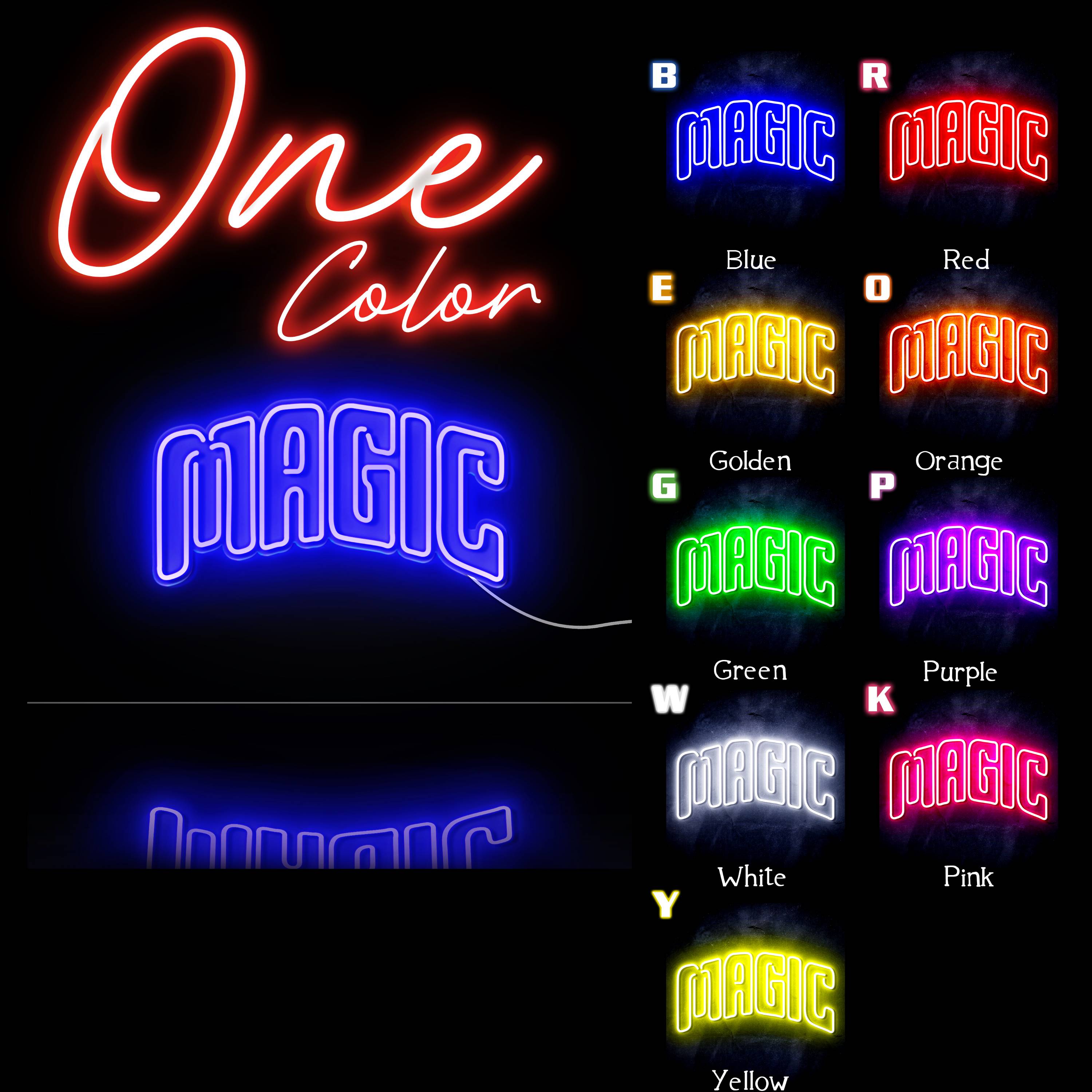 NBA Orlando Magic Large Flex Neon LED Sign