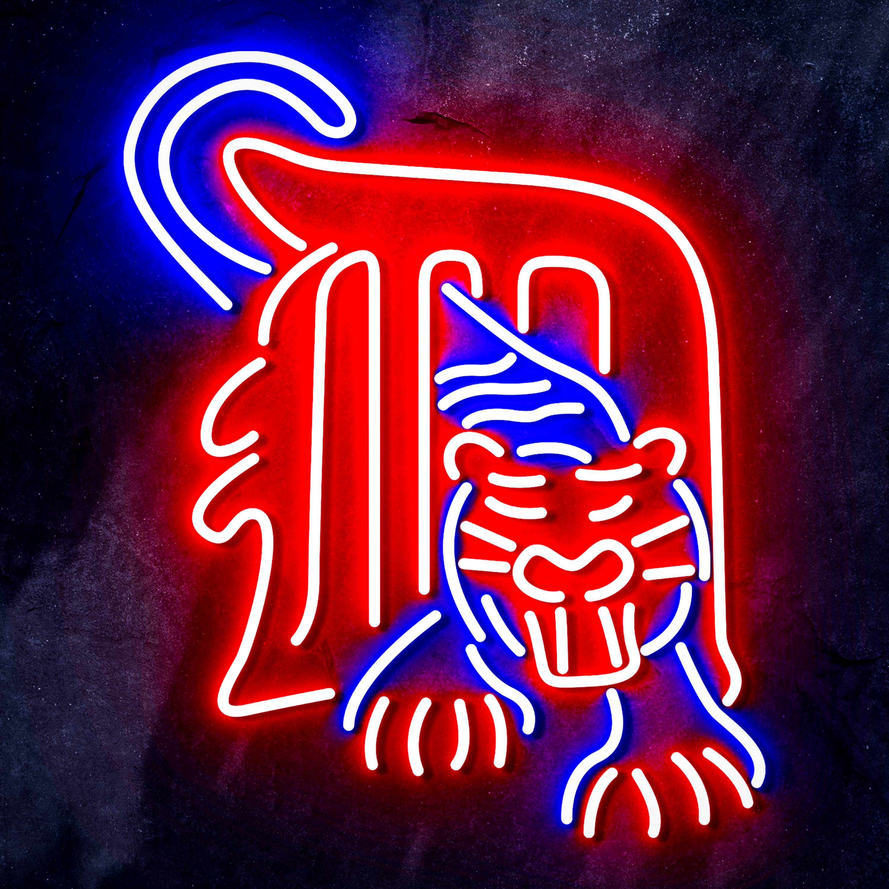MLB Detroit Tigers Bar Neon Flex LED Sign
