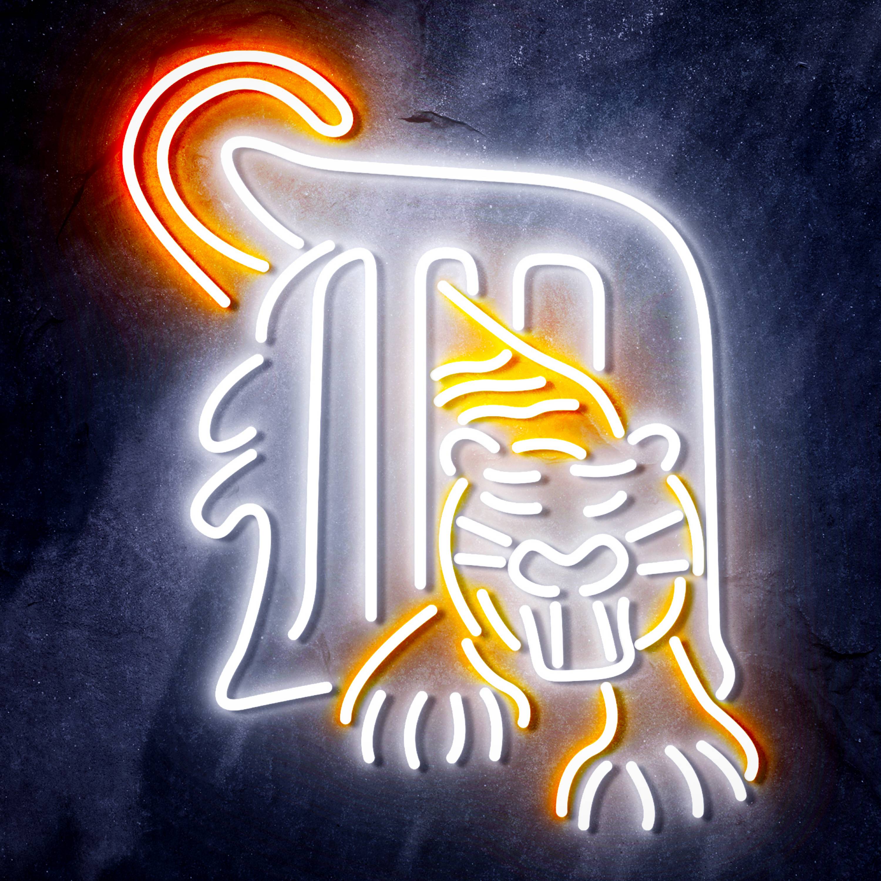 MLB Detroit Tigers Bar Neon Flex LED Sign
