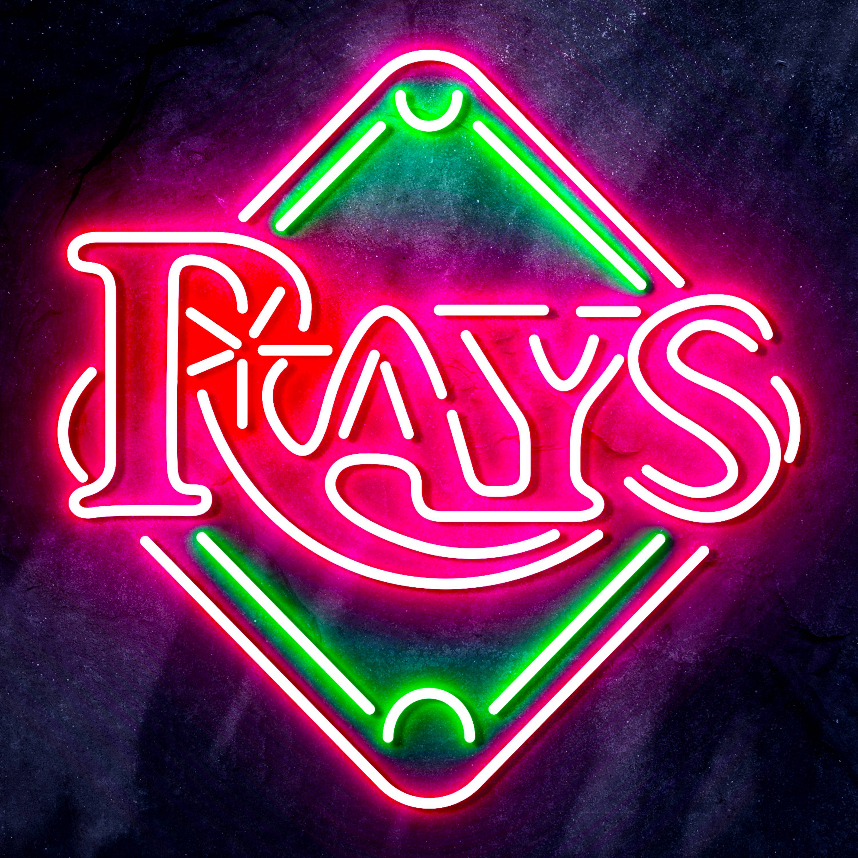 MLB Tampa Bay Rays Bar Neon Flex LED Sign