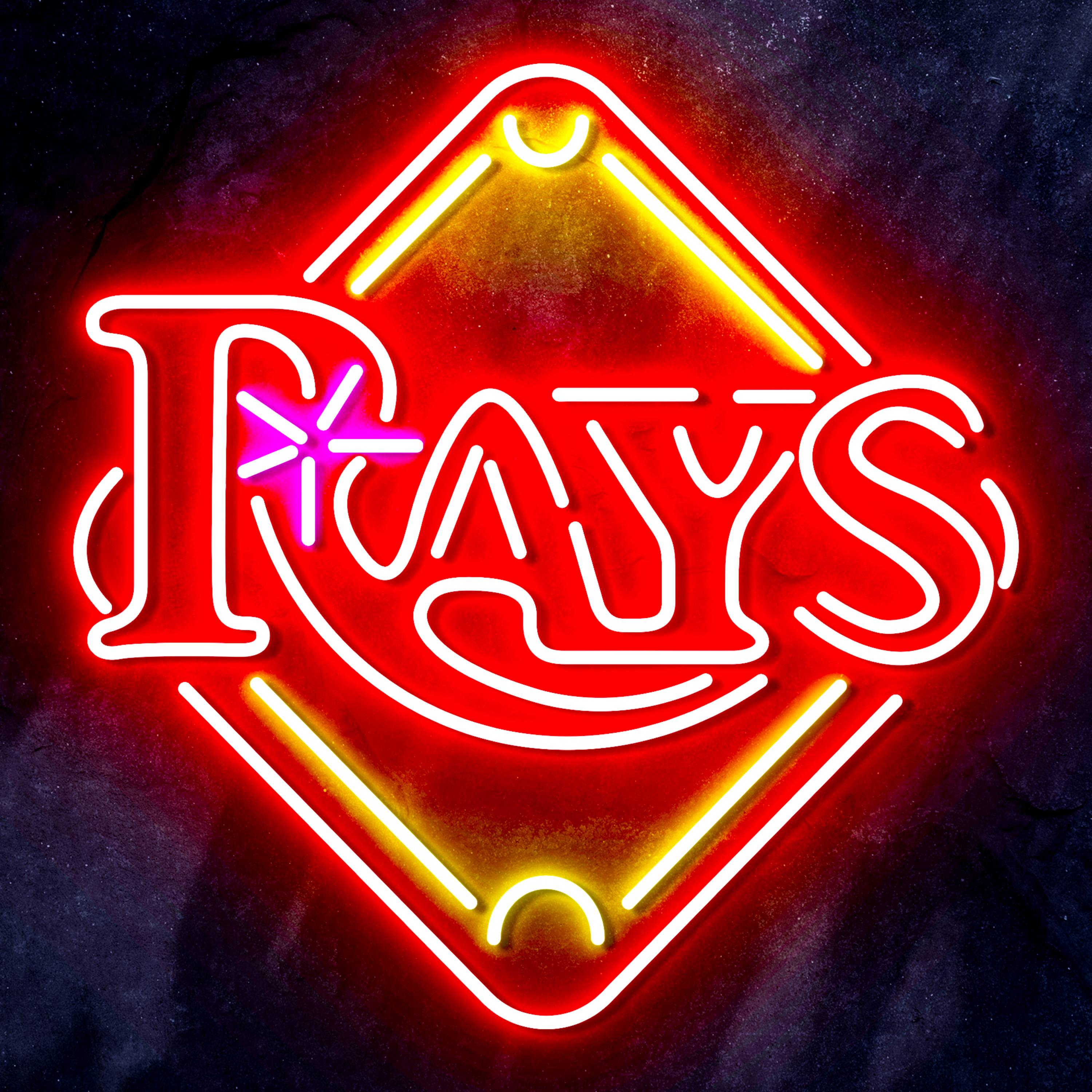 MLB Tampa Bay Rays Bar Neon Flex LED Sign