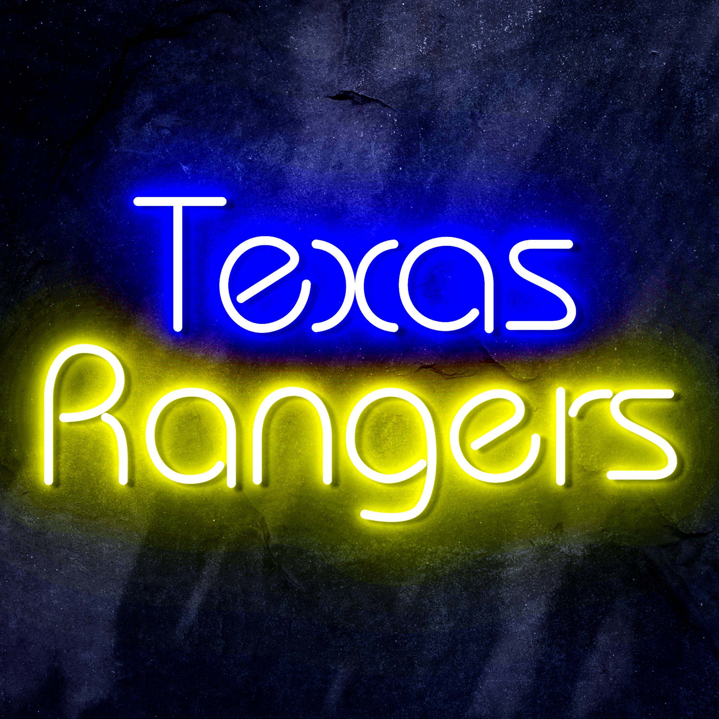 MLB Texas Rangers Bar Neon Flex LED Sign