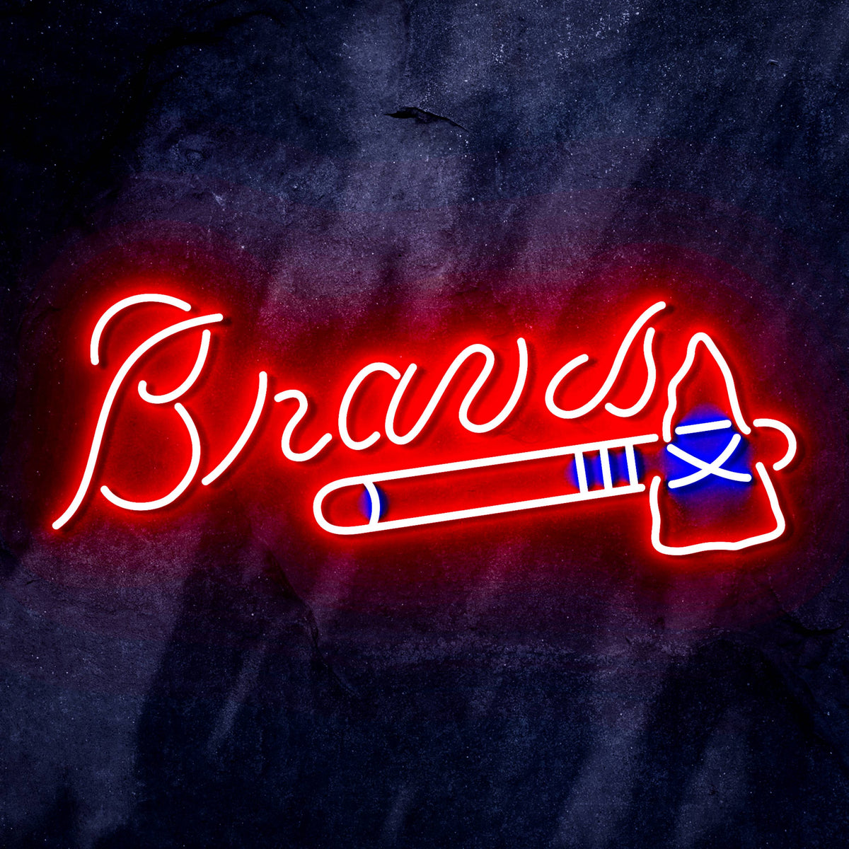 MLB Atlanta Braves Bar Neon Flex LED Sign | PRO LED SIGN