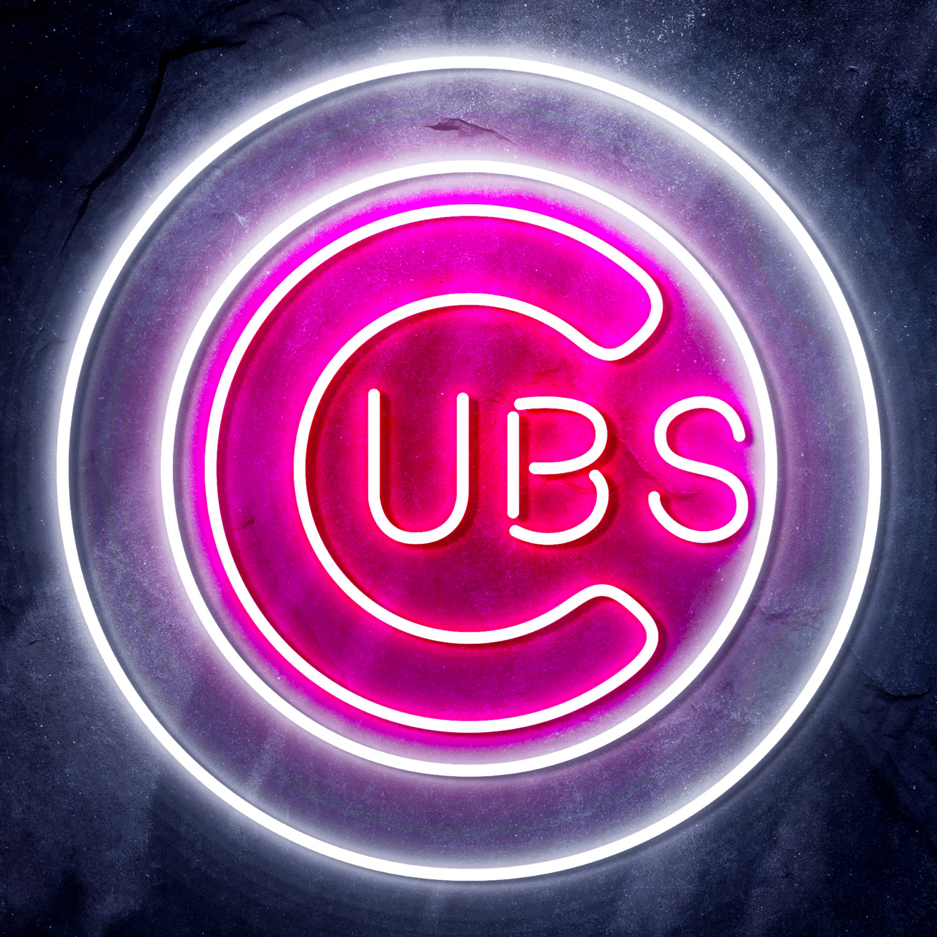MLB Chicago Cubs Bar Neon Flex LED Sign