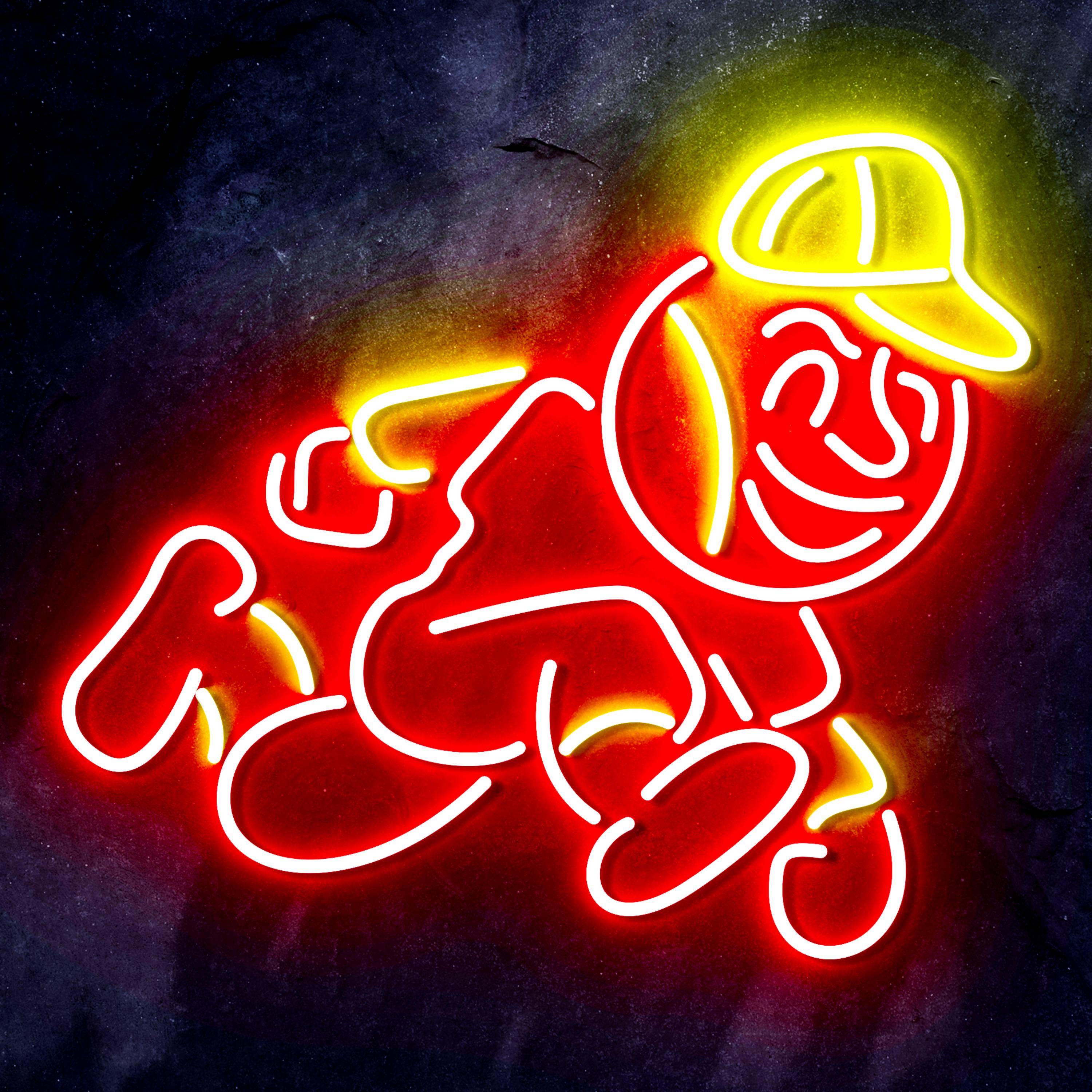MLB Cincinnati Reds Bar Neon Flex LED Sign