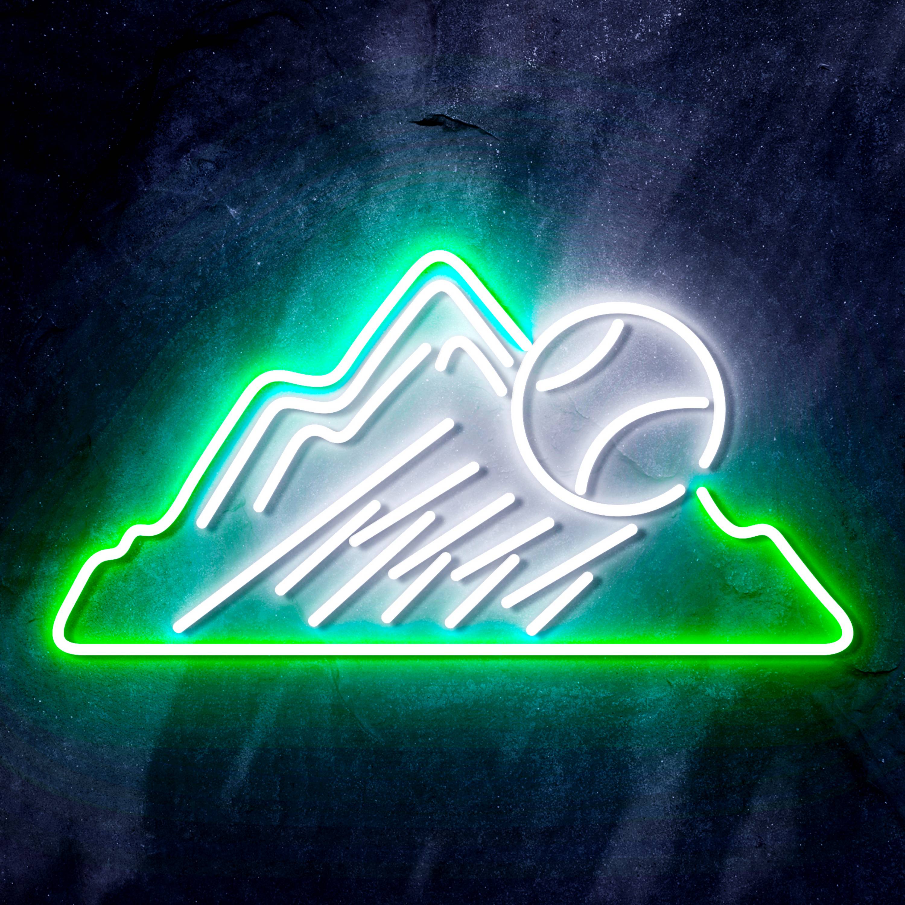 MLB Colorado Rockies Bar Neon Flex LED Sign
