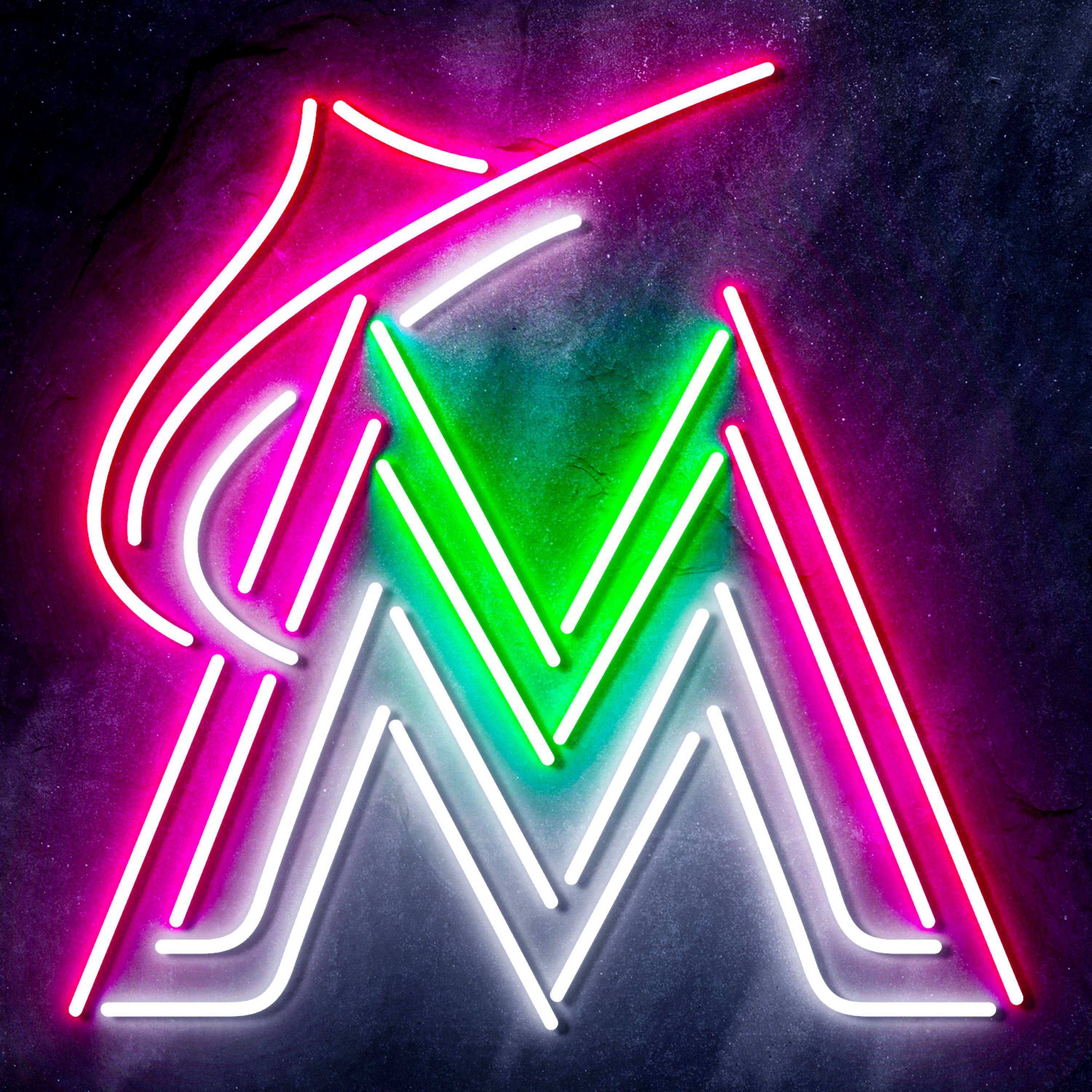 MLB Miami Marlins Bar Neon Flex LED Sign