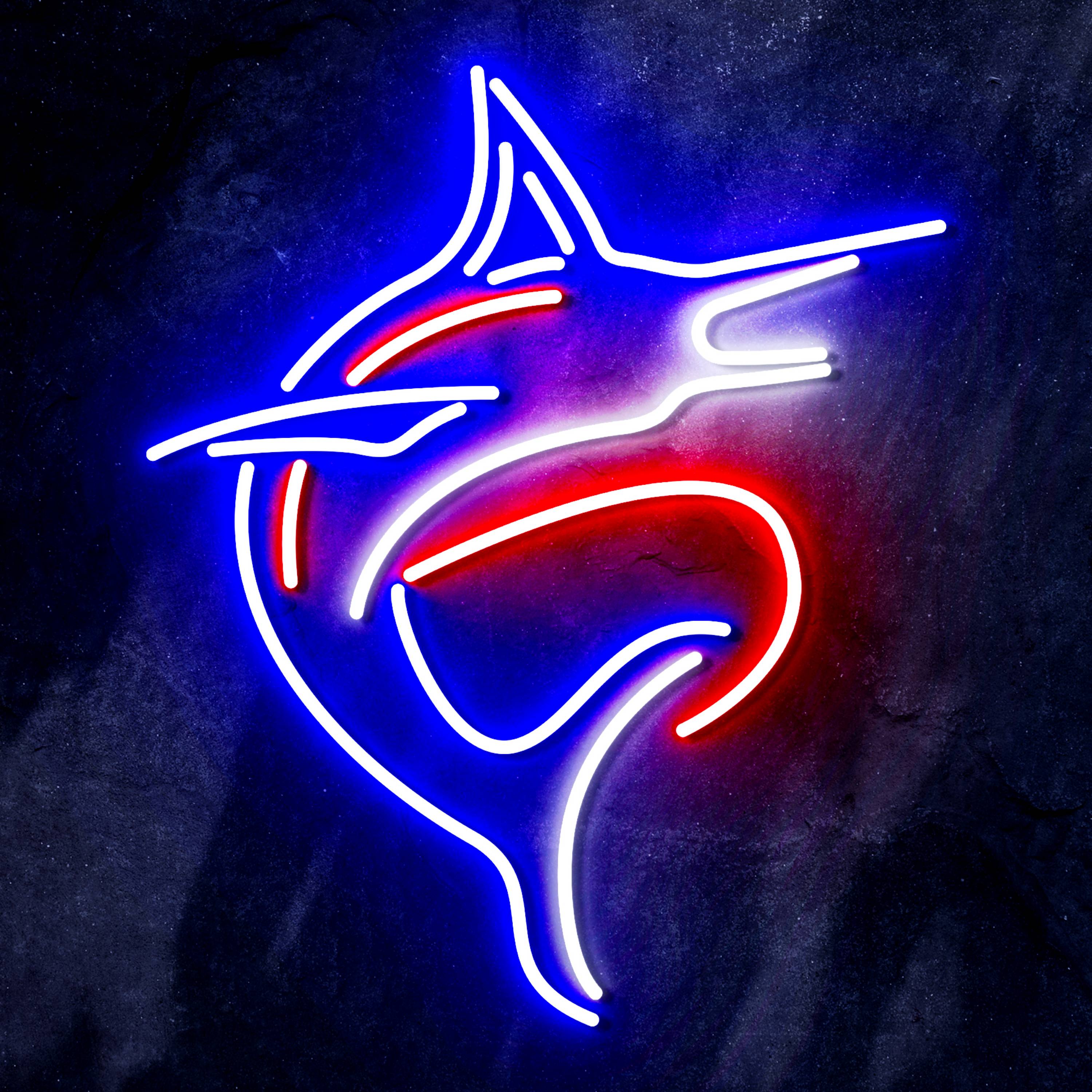MLB Miami Marlins Bar Neon Flex LED Sign
