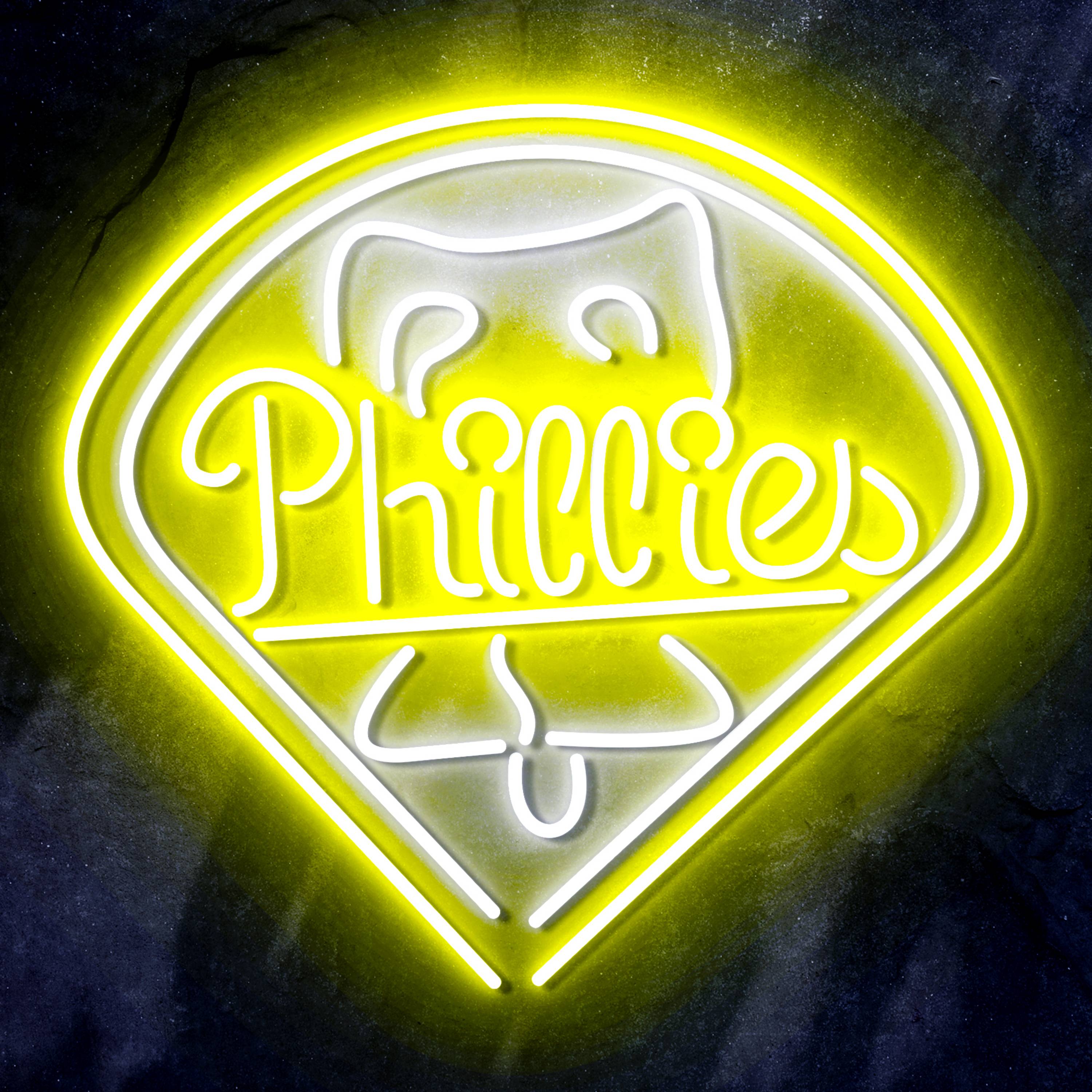 MLB Philadelphia Phillies Bar Neon Flex LED Sign