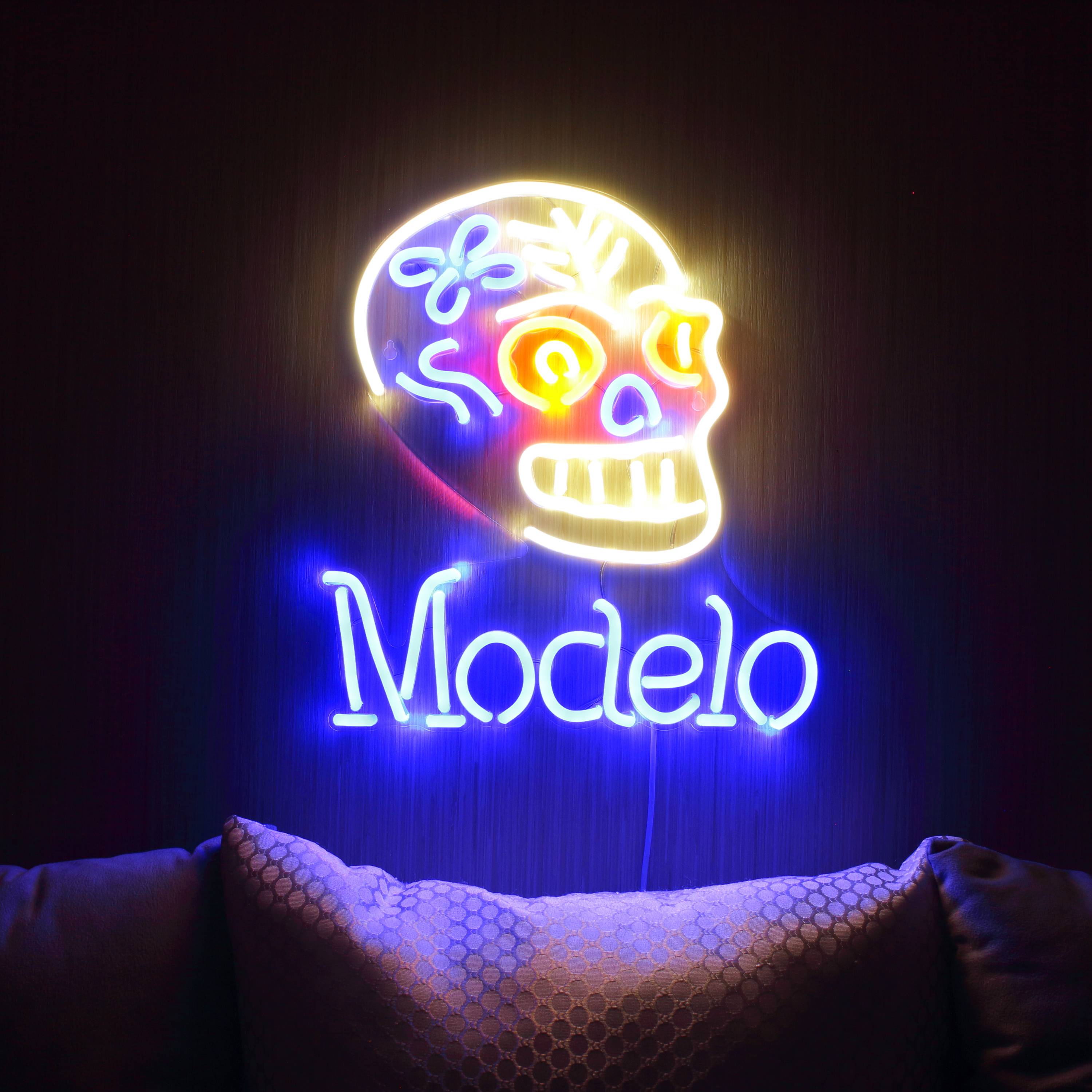 Modelo Especial Skull Large Flex Neon LED Sign