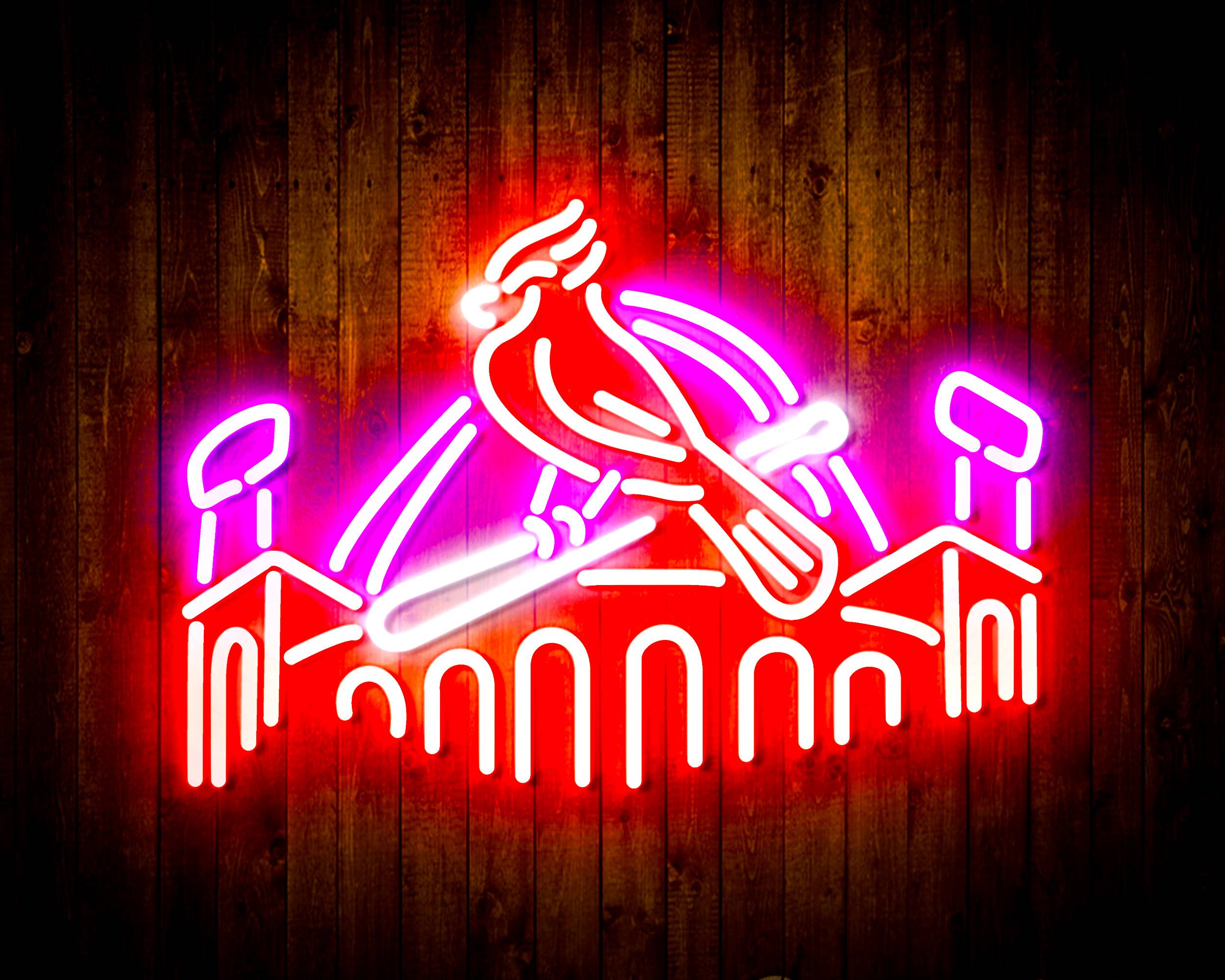 Budweiser with Cardinal Handmade Neon Flex LED Sign