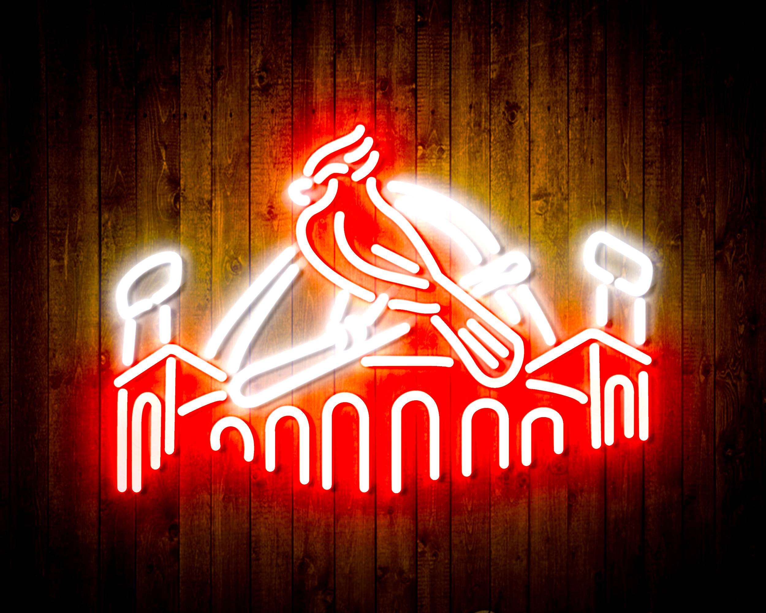 Budweiser with Cardinal Handmade Neon Flex LED Sign