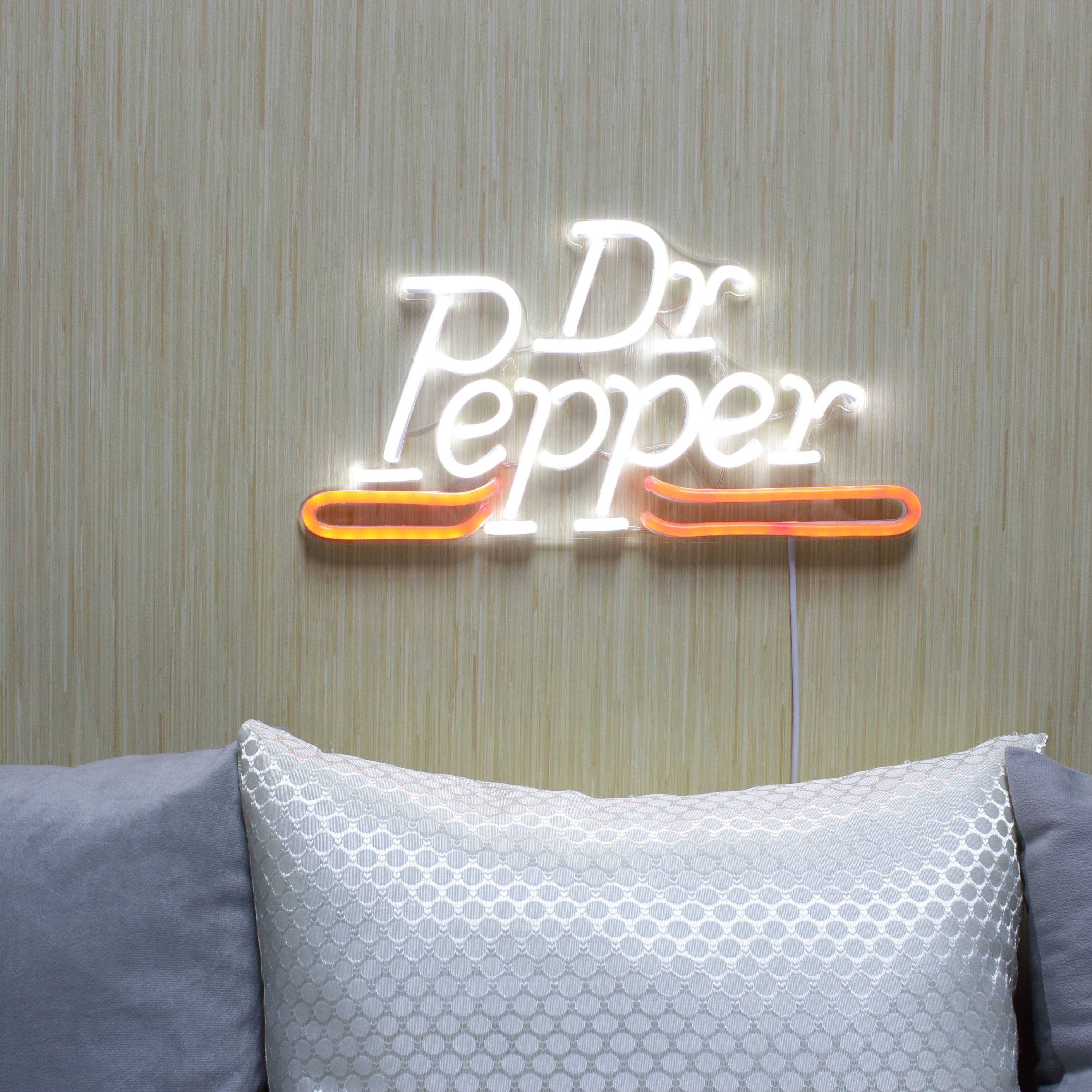 Dr Pepper Large Flex Neon LED Sign