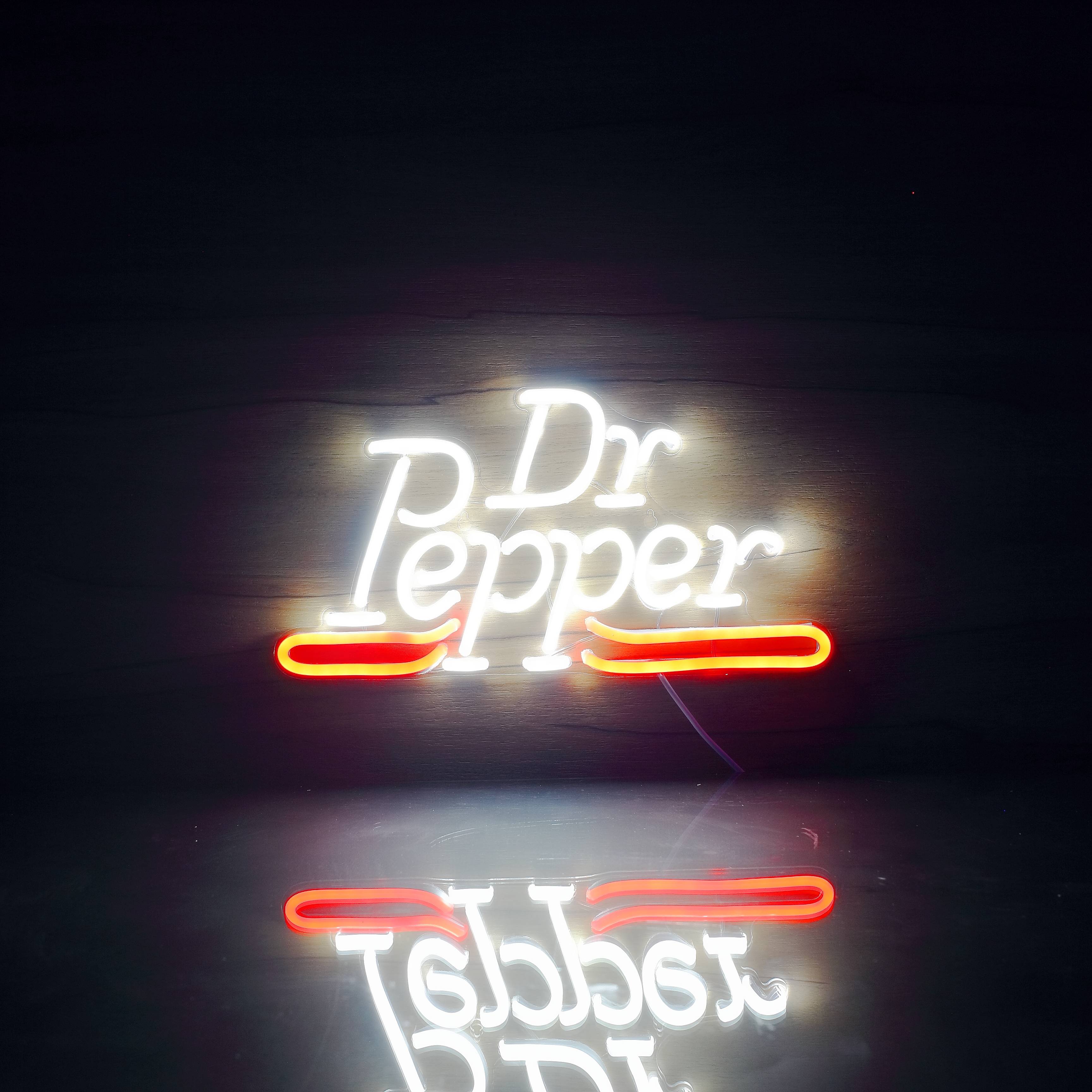 Dr Pepper 2 Handmade Neon Flex LED Sign