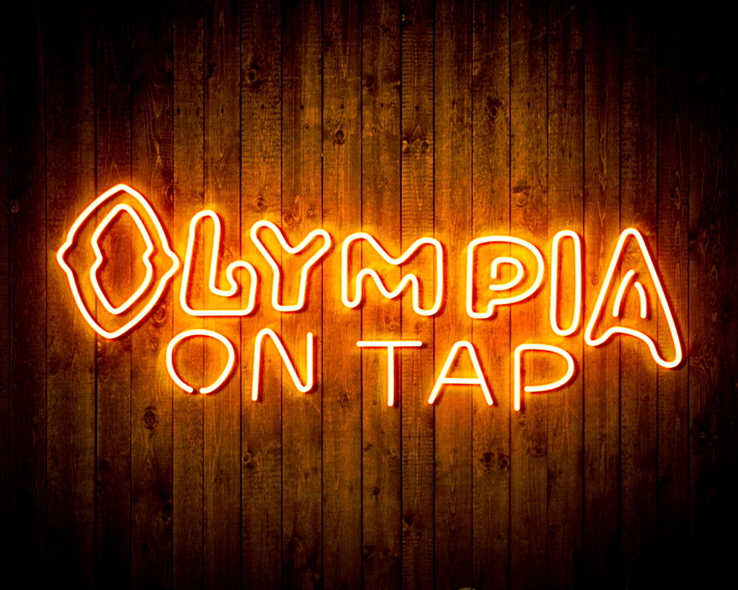 Olympia On Tap Handmade Neon Flex LED Sign