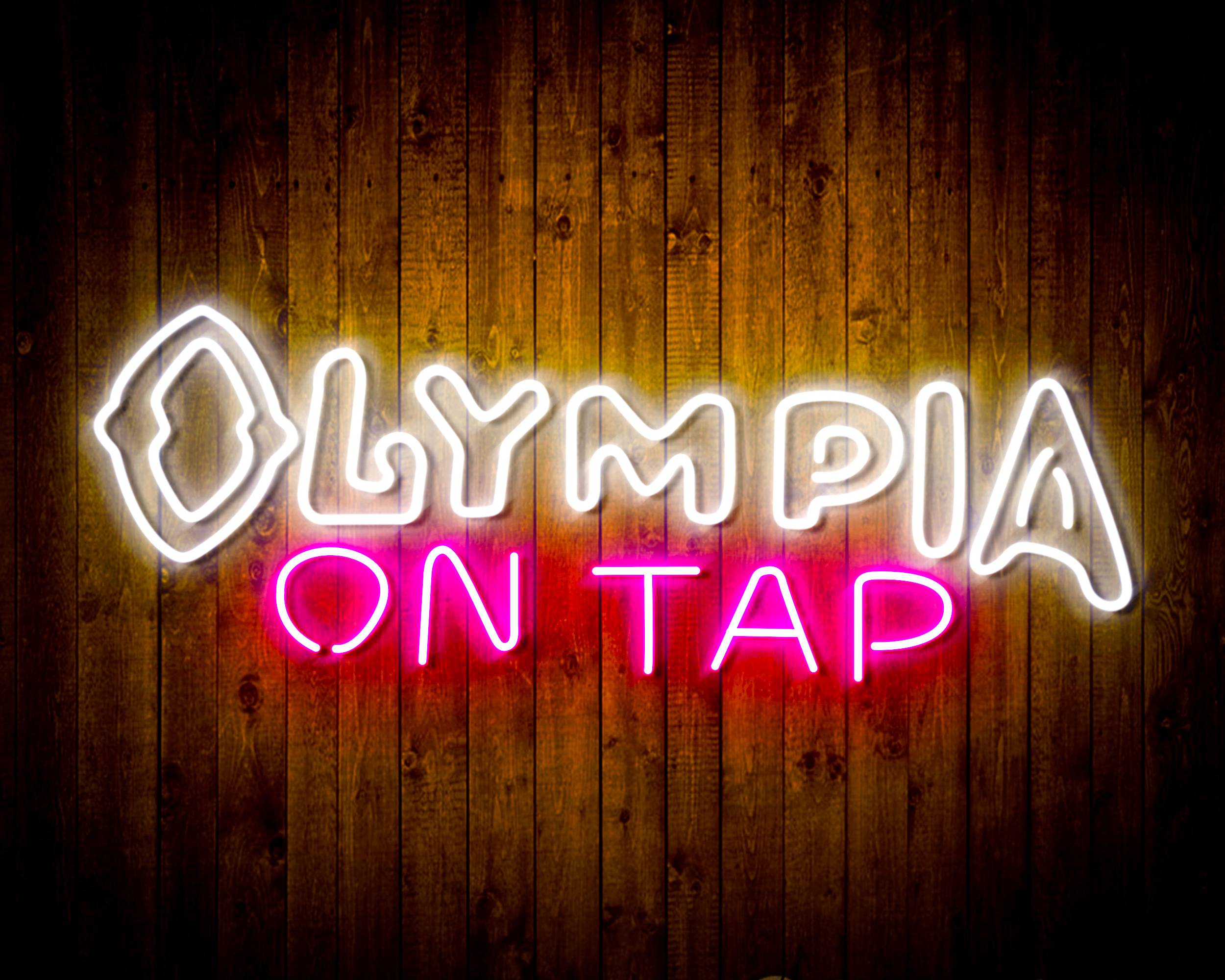 Olympia On Tap Handmade Neon Flex LED Sign