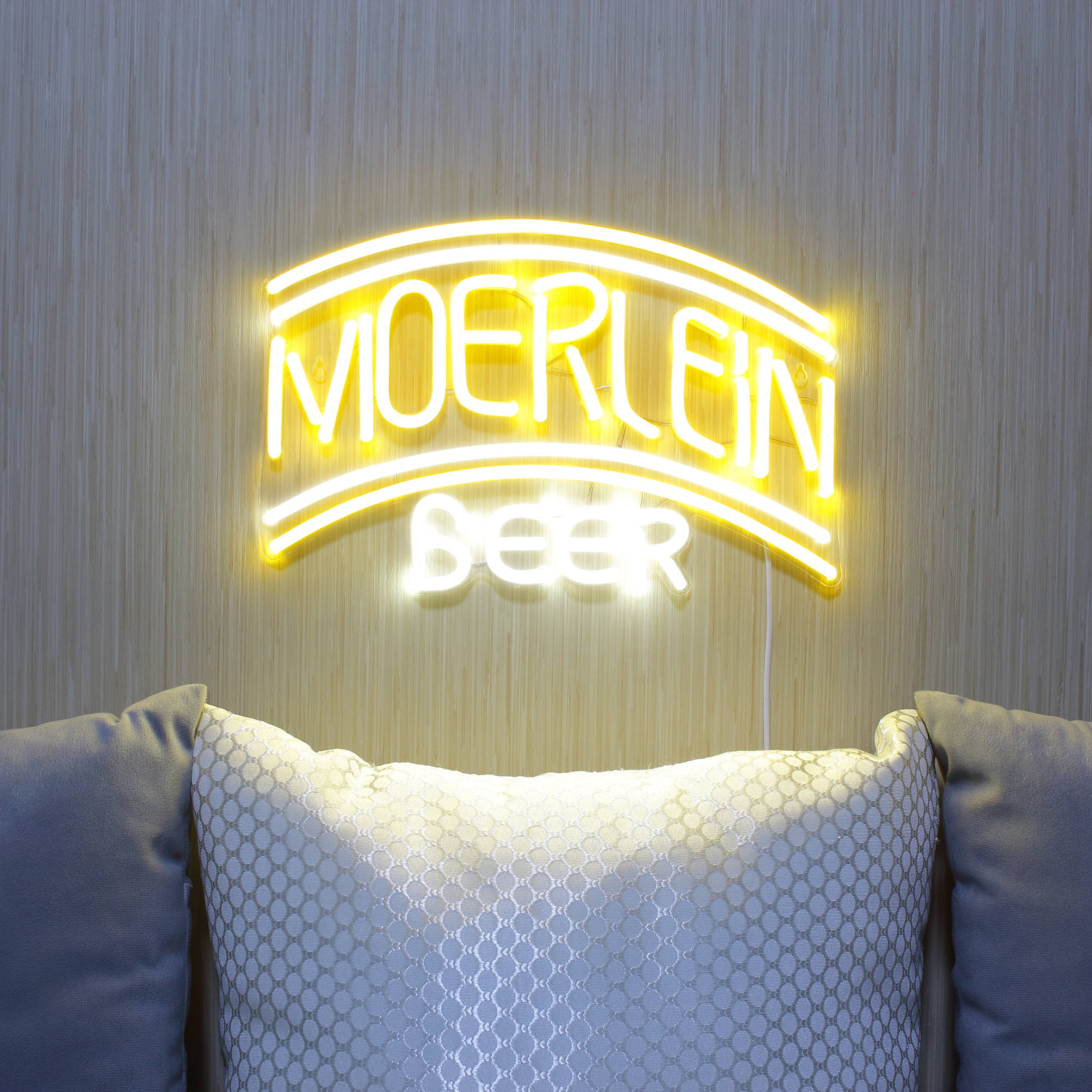 Moerlein Beer Large Flex Neon LED Sign