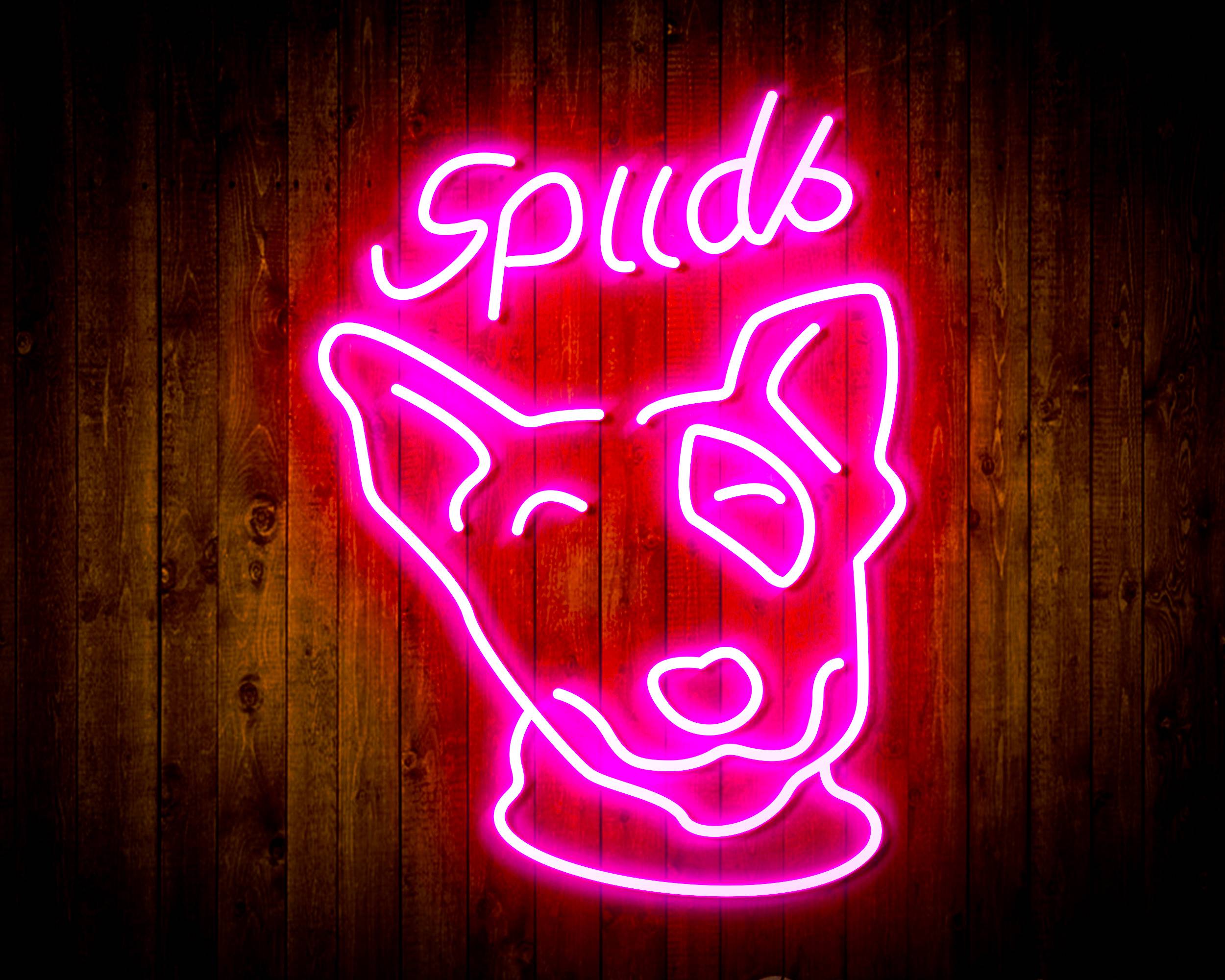 Spuds Bud Light Handmade Neon Flex LED Sign