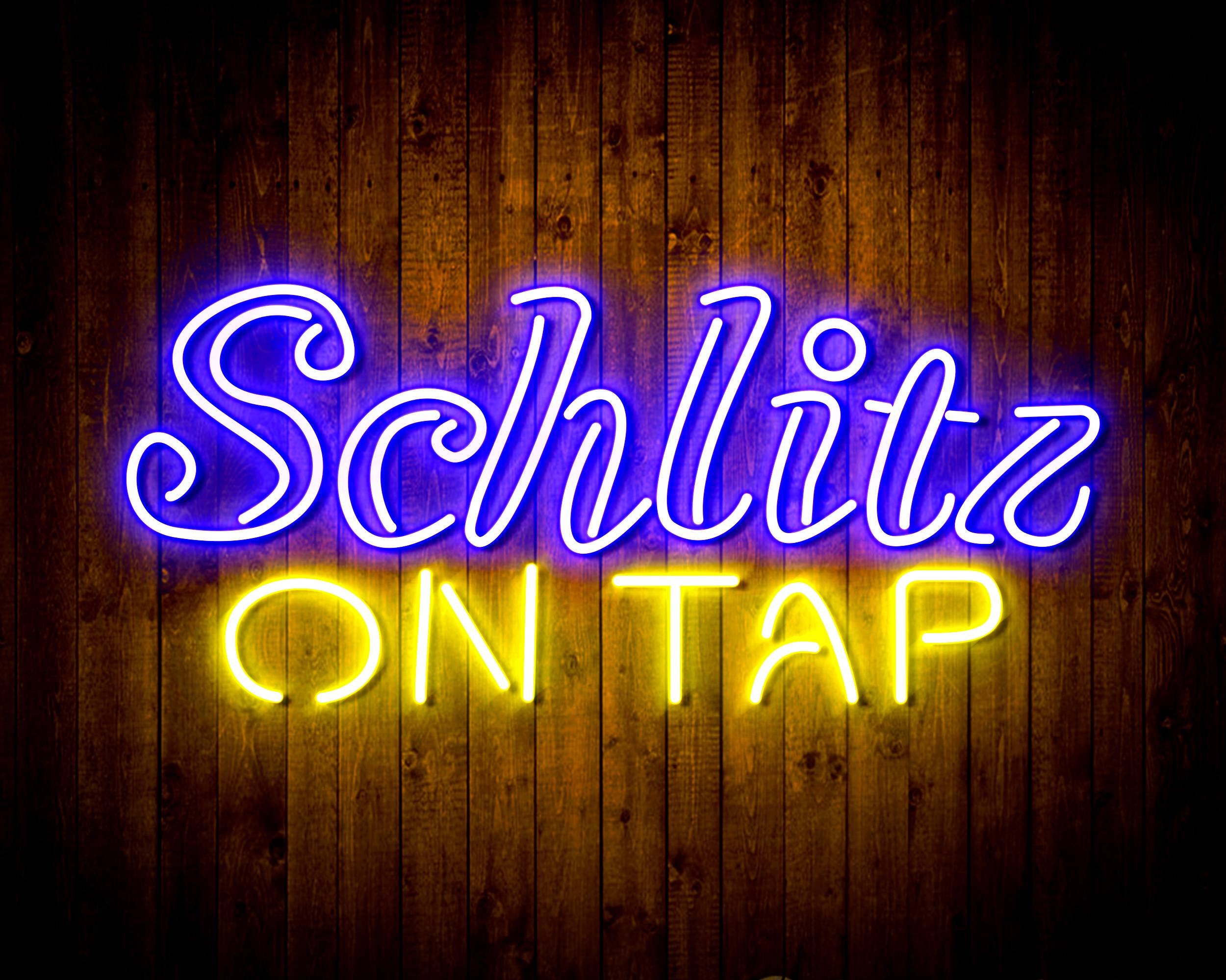 Schlitz On Tap Handmade Neon Flex LED Sign