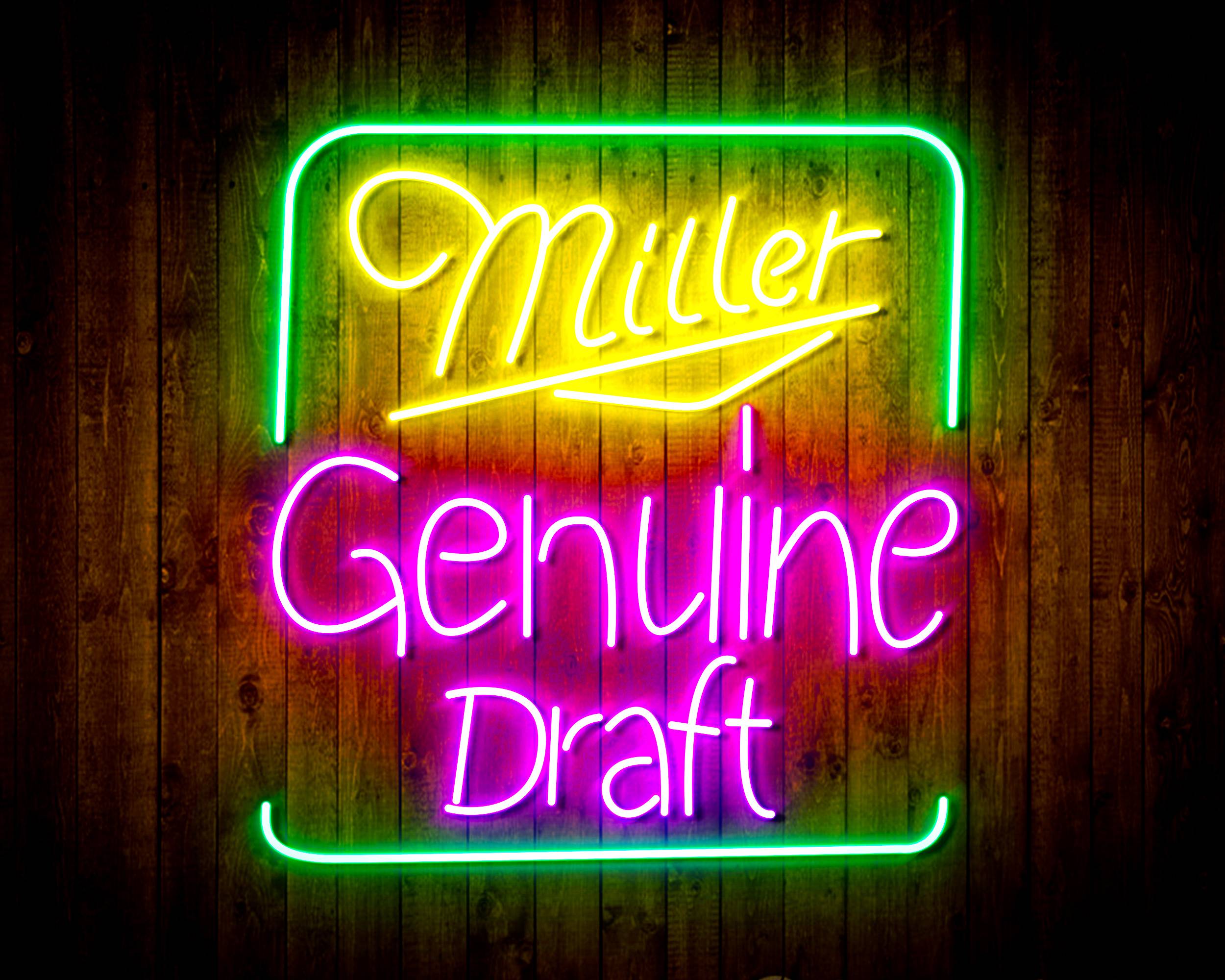Miller Genuine Draft Handmade Neon Flex LED Sign