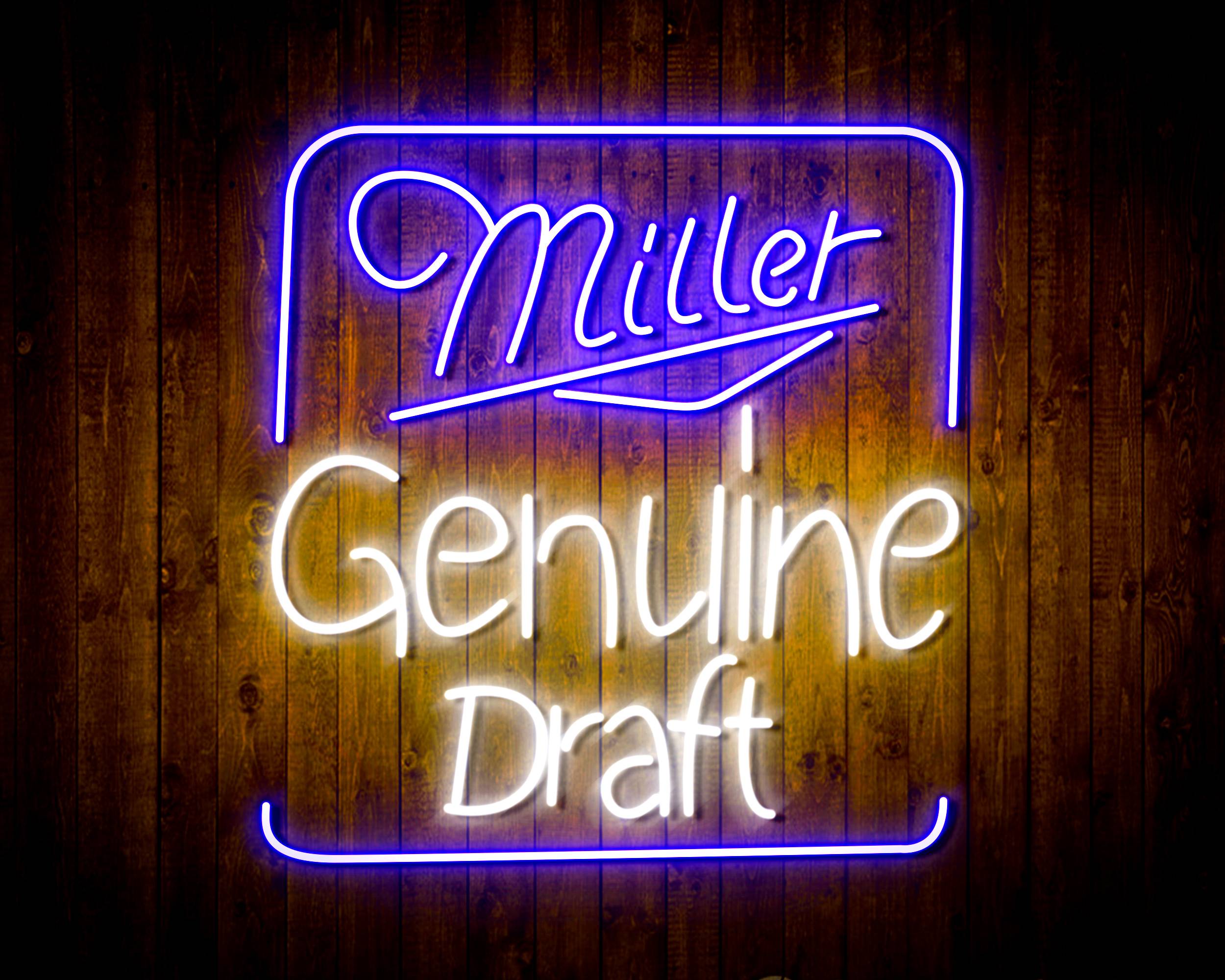 Miller Genuine Draft Handmade Neon Flex LED Sign