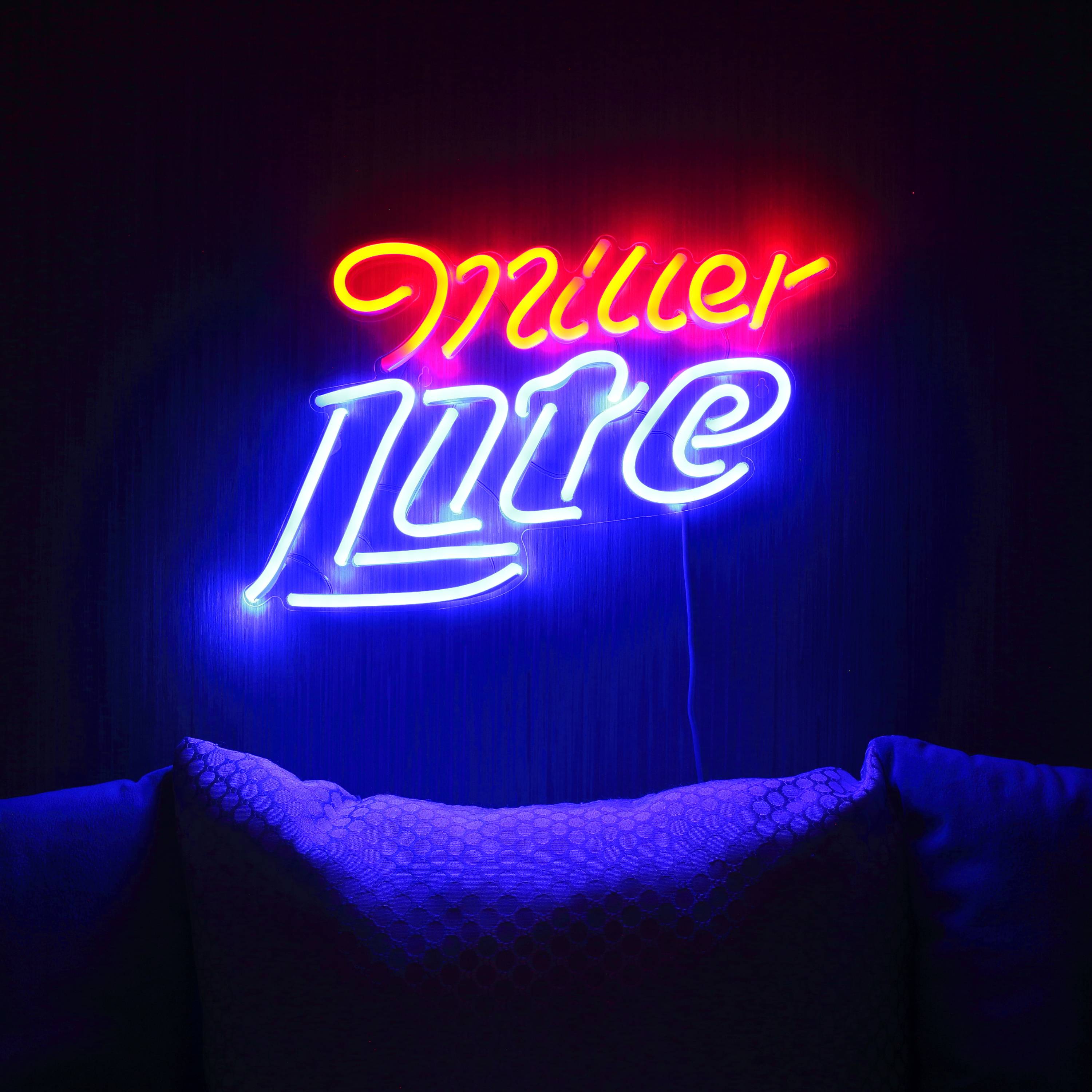 Miller Lite Large Flex Neon LED Sign