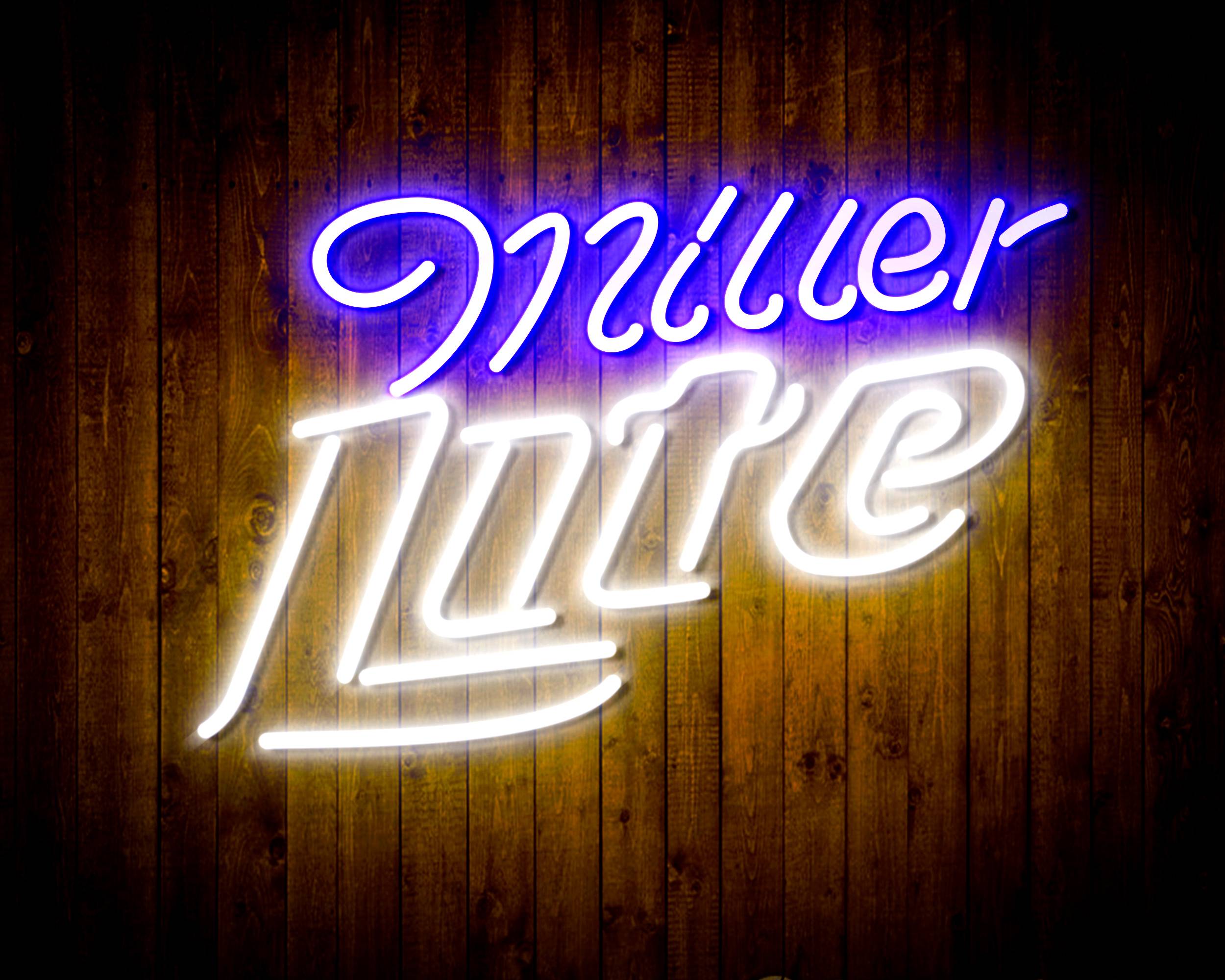 Miller Lite Classic Handmade Neon Flex LED Sign