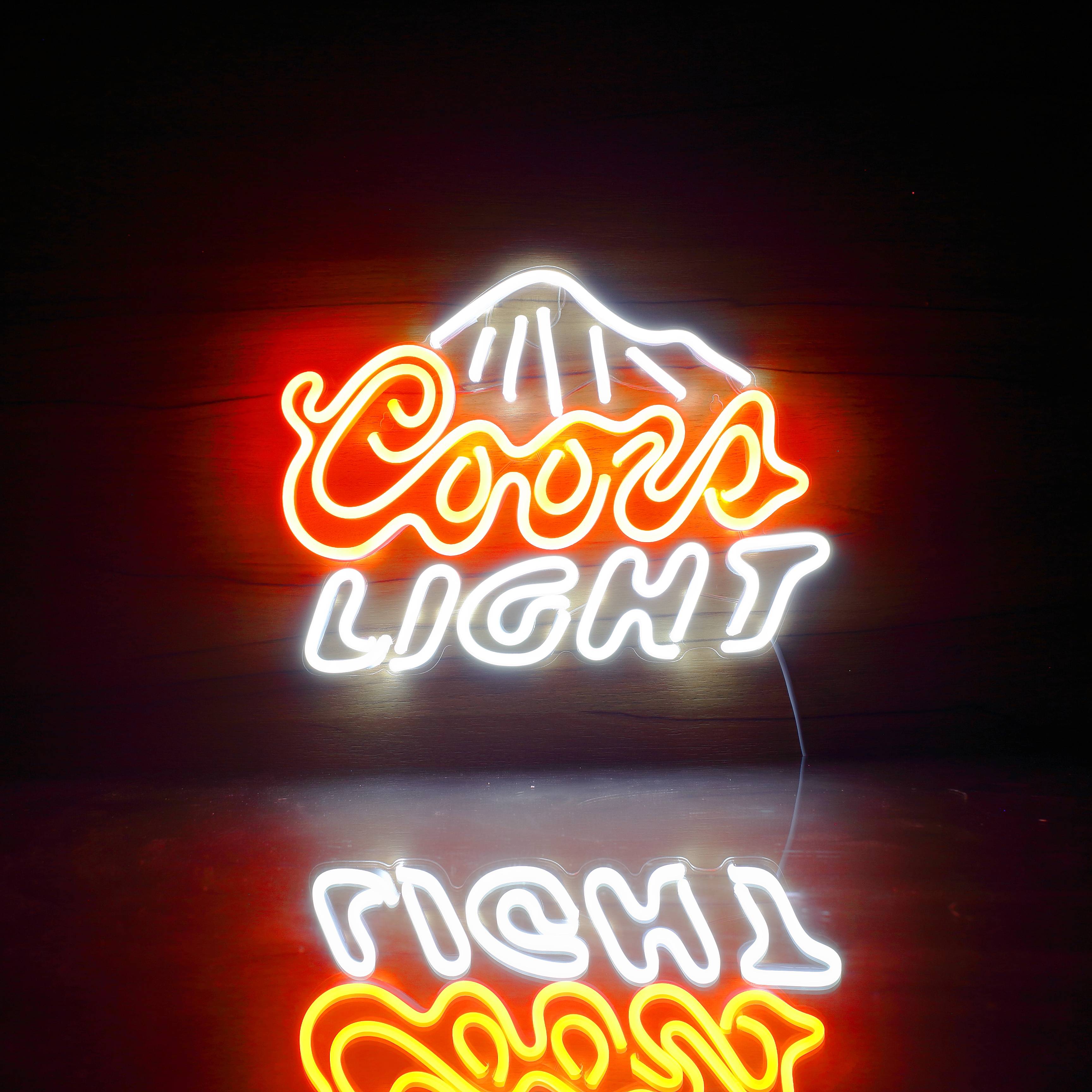 Coors Light 2 Handmade Neon Flex LED Sign