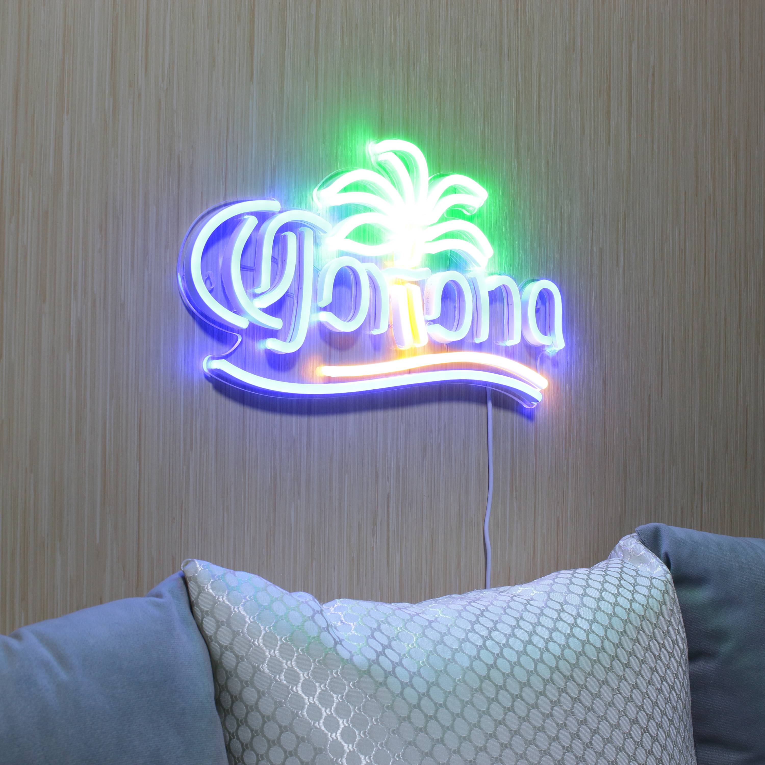 Corona Extra with Palm Tree Large Flex Neon LED Sign