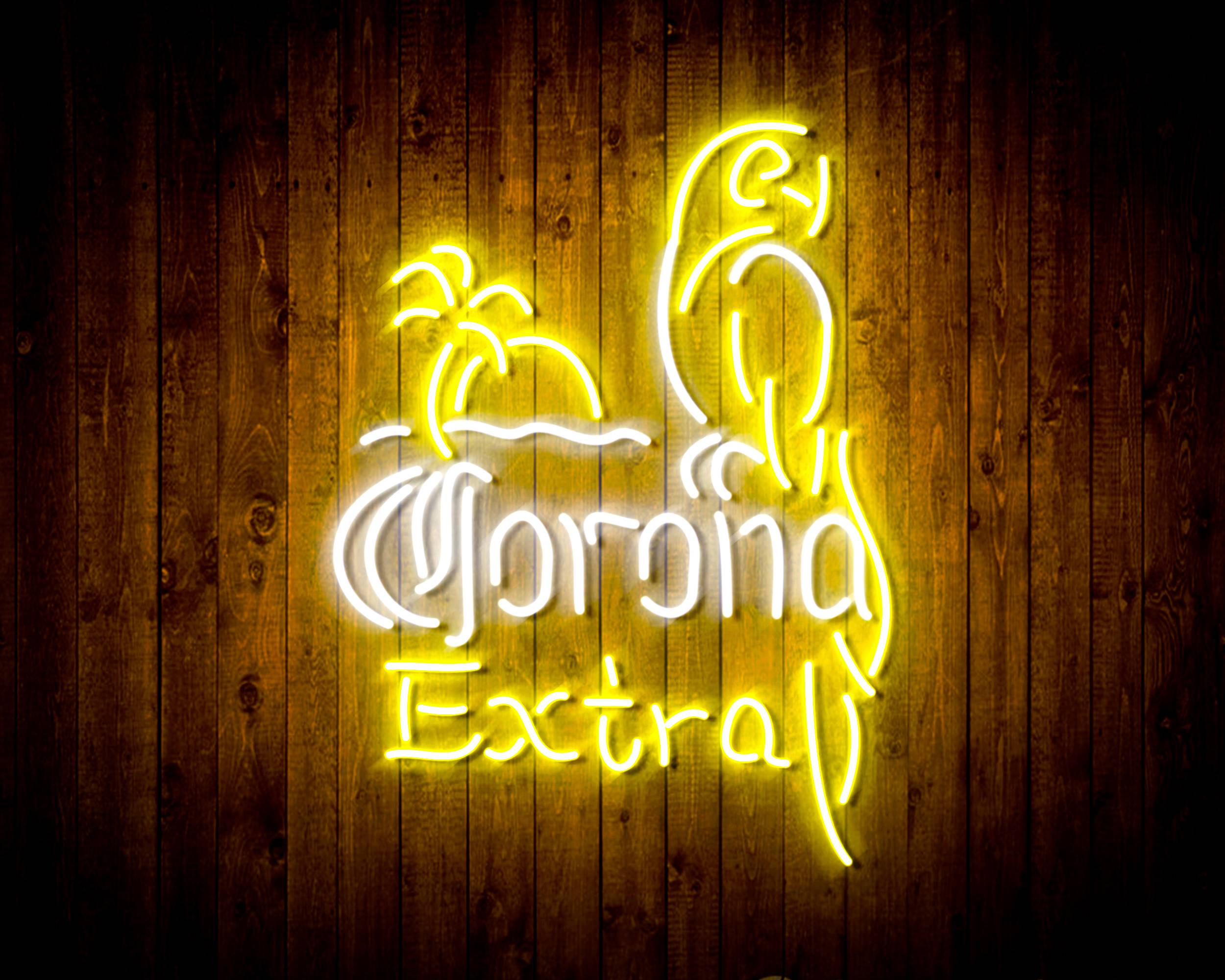 Corona Extra Parrot Handmade Neon Flex LED Sign