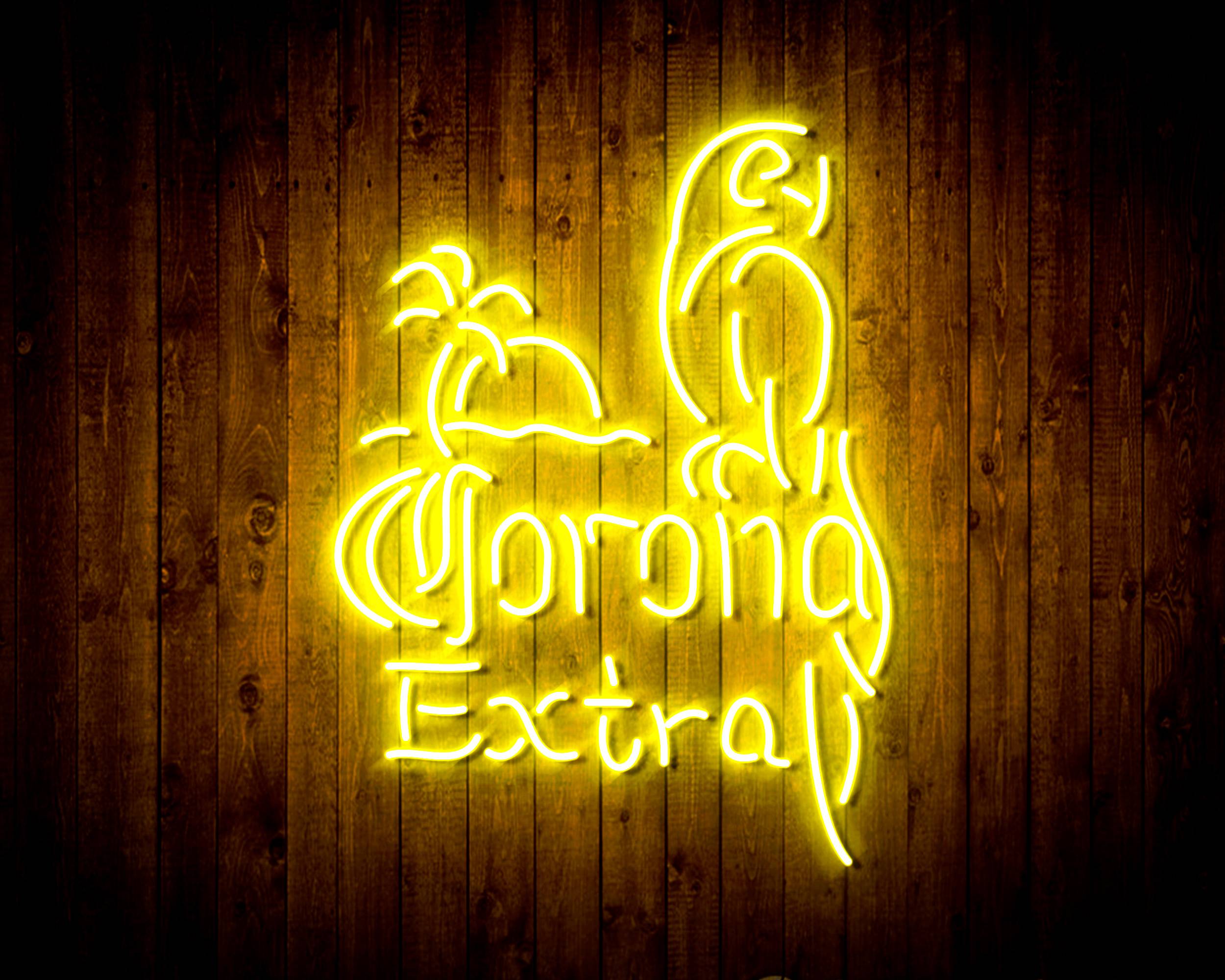 Corona Extra Parrot Handmade Neon Flex LED Sign