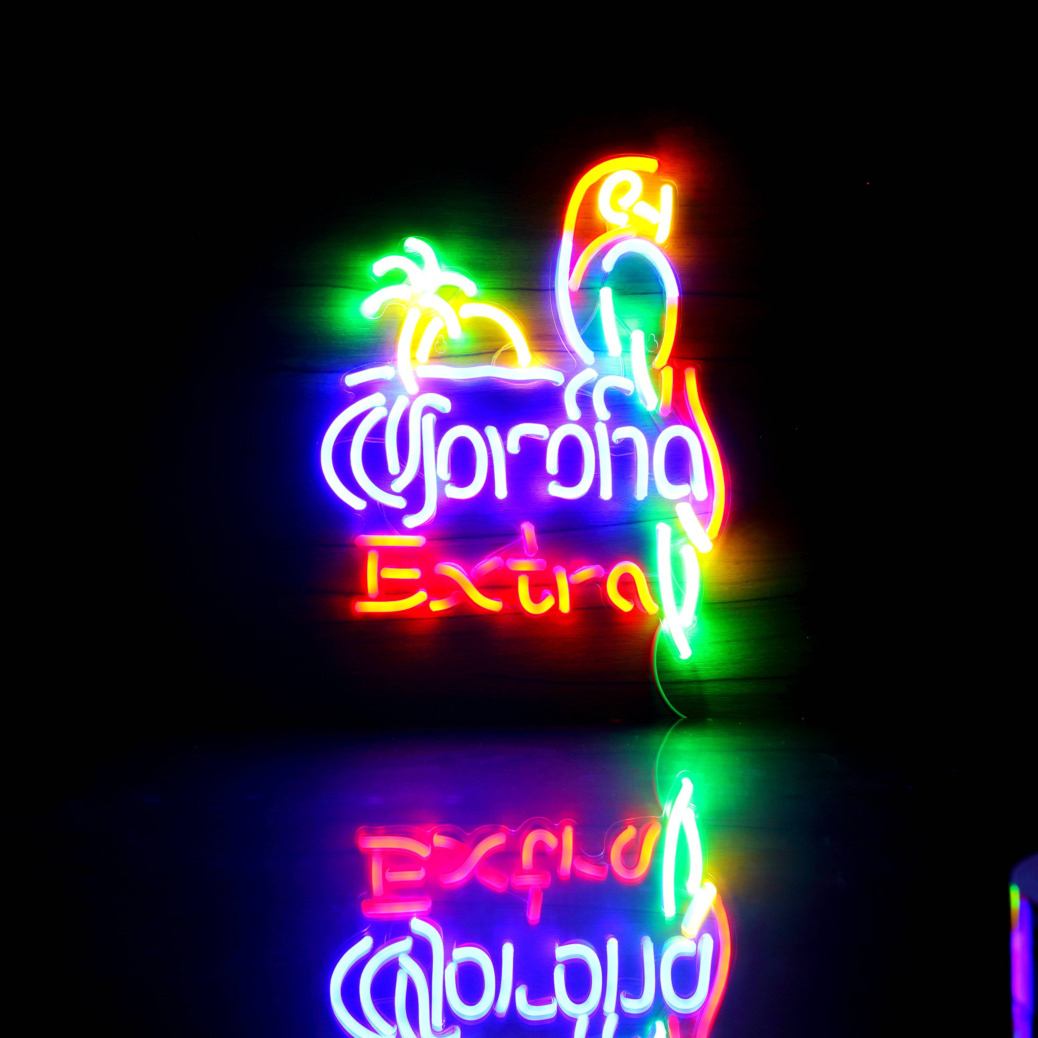 Corona Extra with Cadinal Handmade Neon Flex LED Sign
