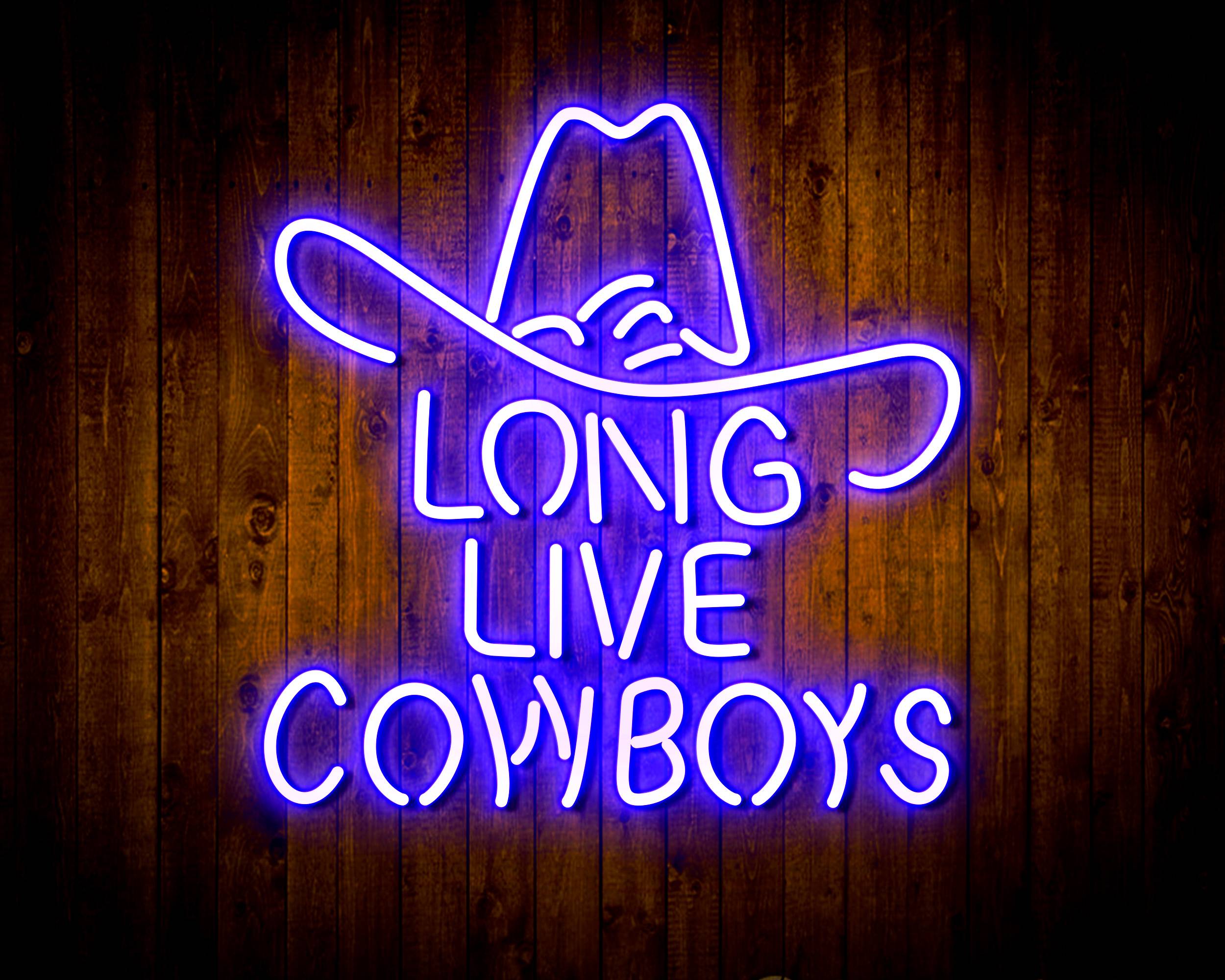 Long Live Cowboys 2 Handmade Neon Flex LED Sign