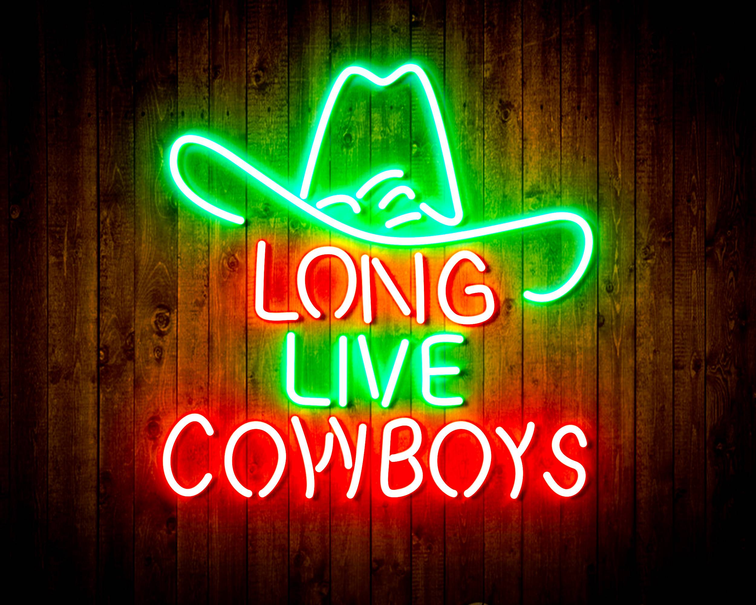 Long Live Cowboys Handmade Neon Flex LED Sign