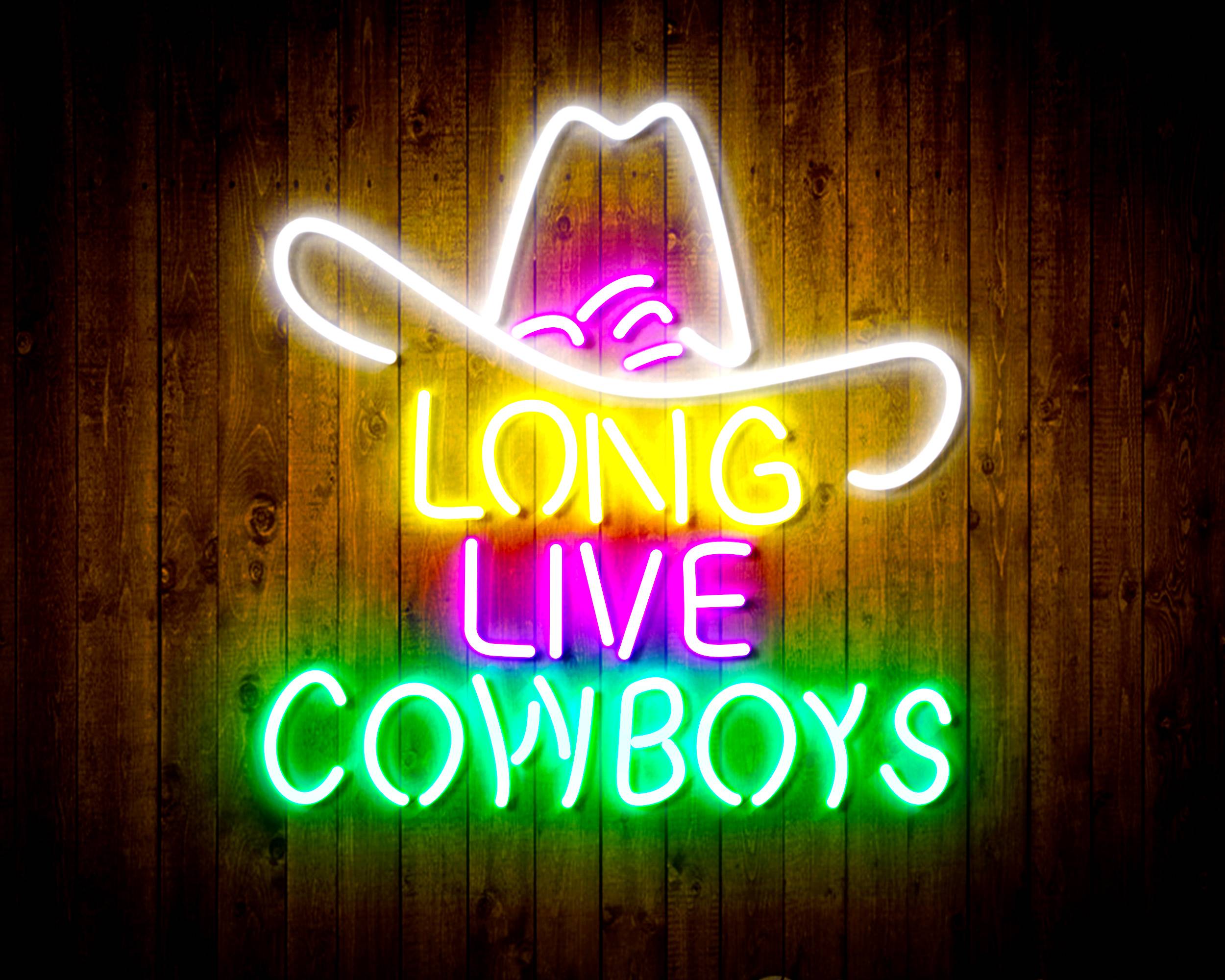 Long Live Cowboys Handmade Neon Flex LED Sign