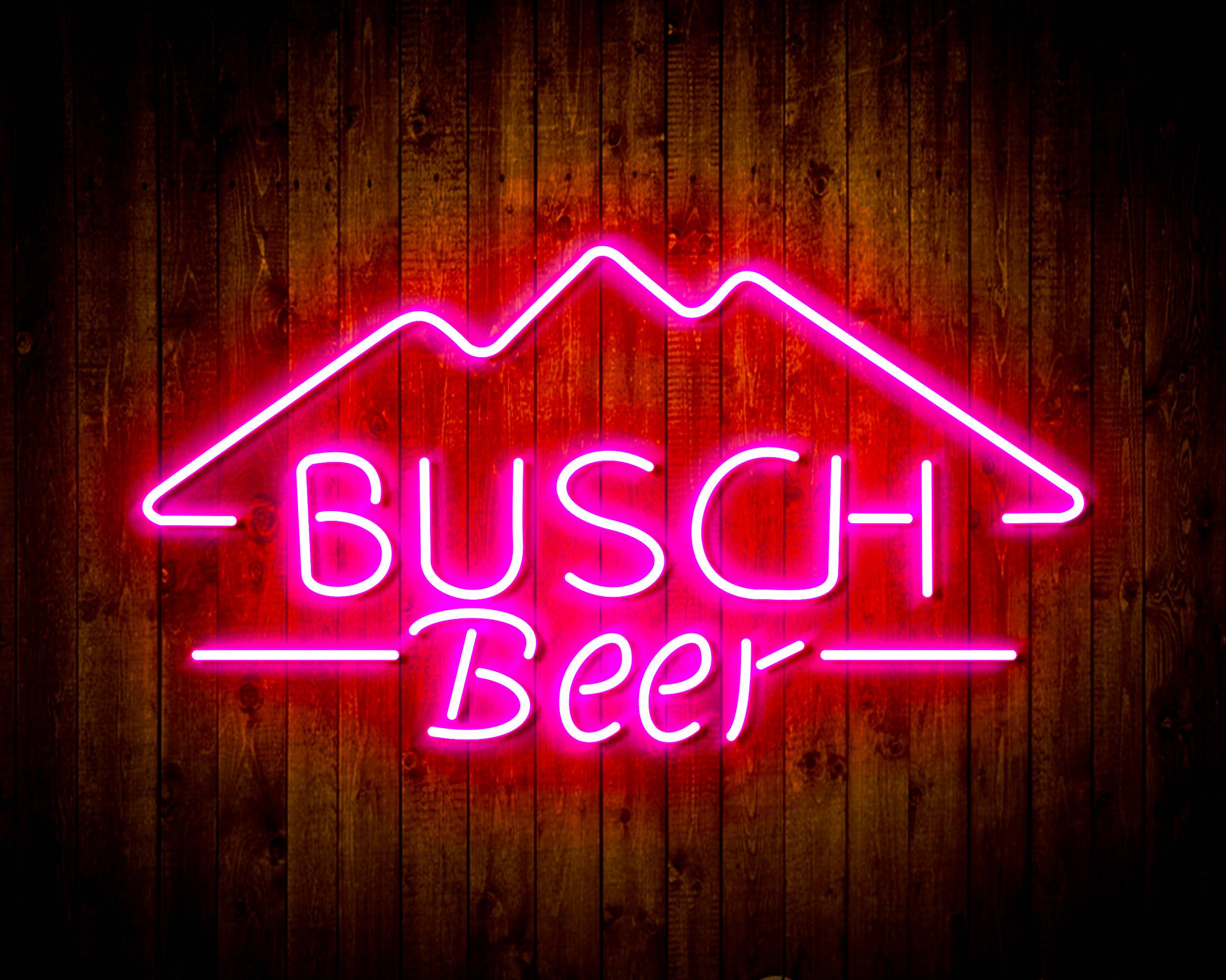 Busch Beer Mountain Bar Handmade Neon Flex LED Sign
