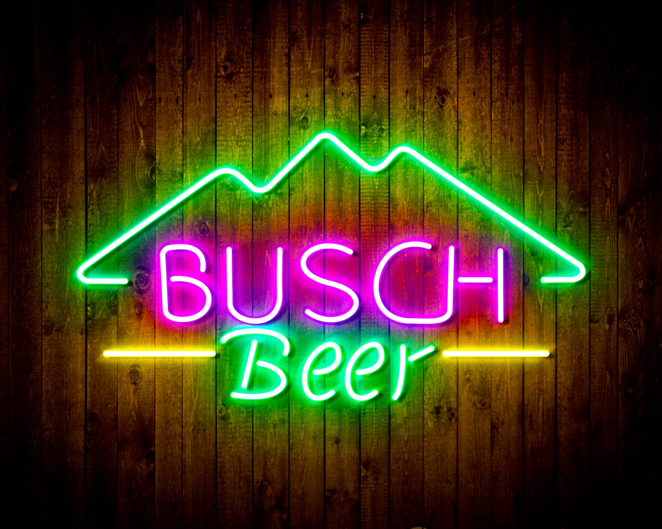 Busch Beer Mountain Bar Handmade Neon Flex LED Sign