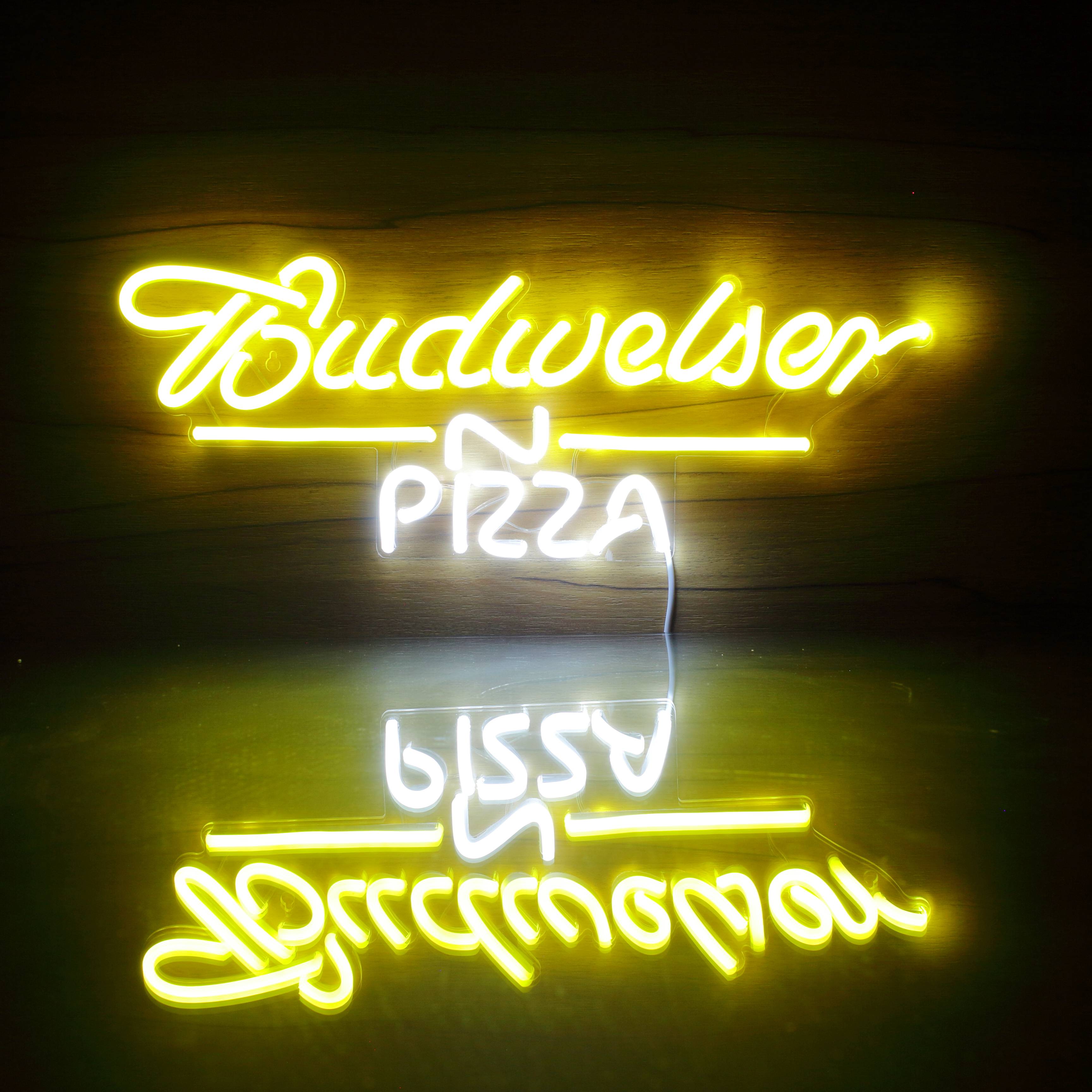 Budweiser Pizza Handmade Neon Flex LED Sign