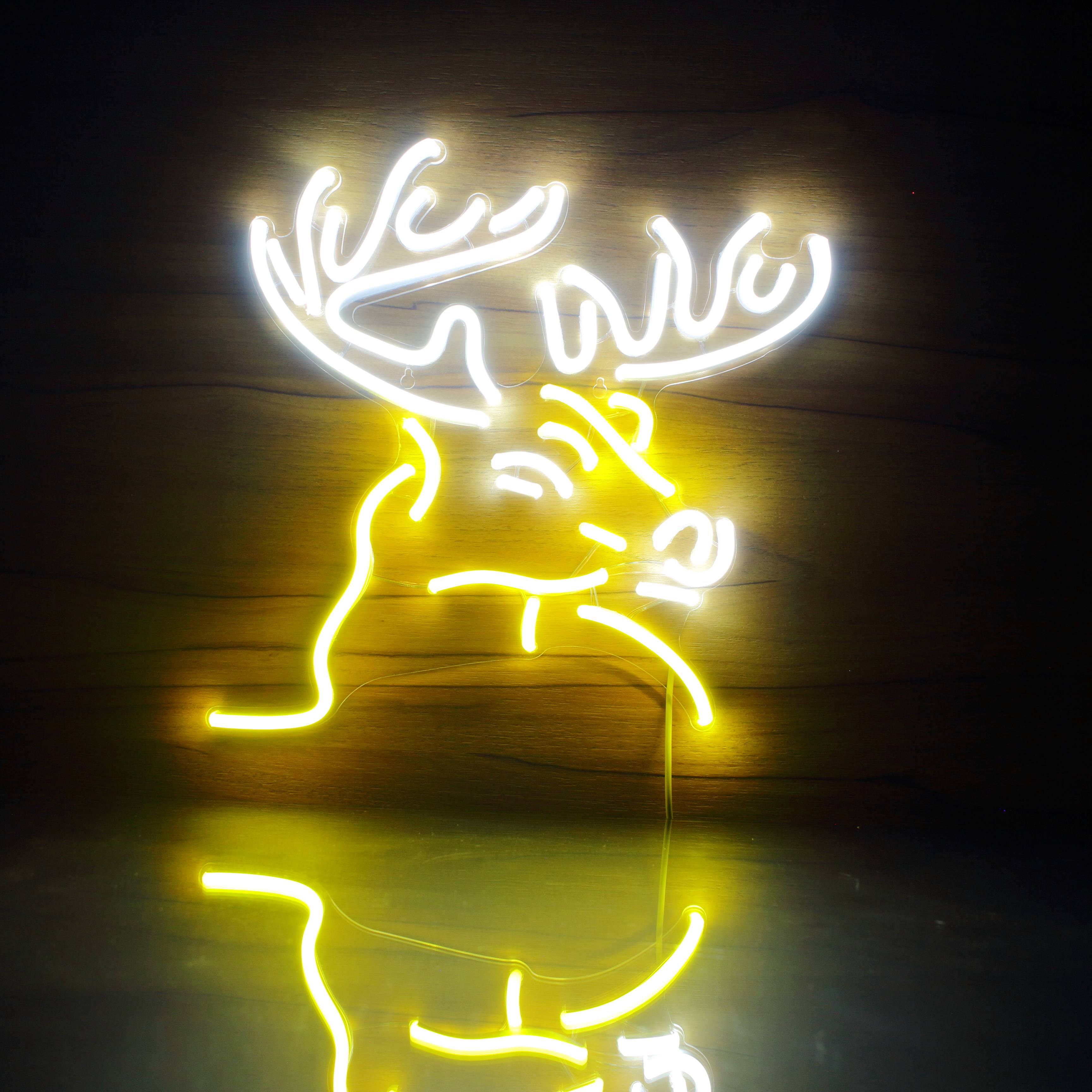 Deer Head for Busch Beer Handmade Neon Flex LED Sign