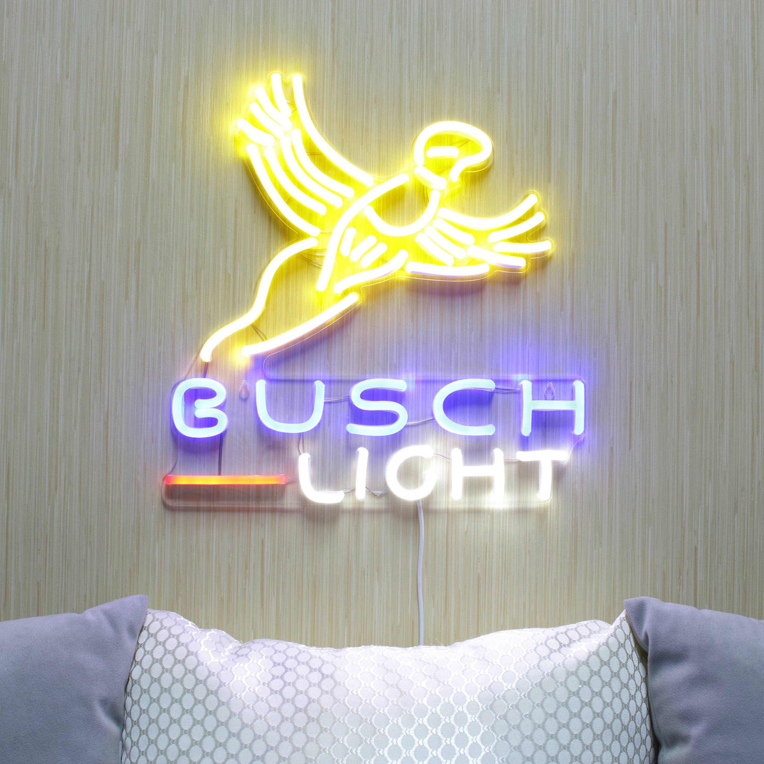 Busch Light with Bird Large Flex Neon LED Sign