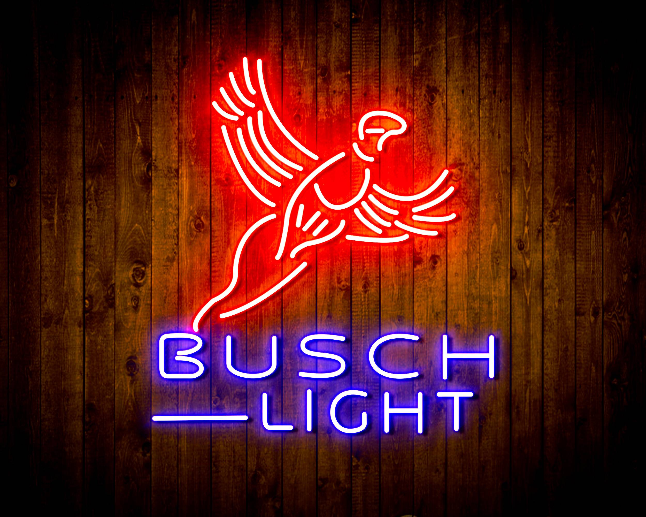 Busch Light with Bird Handmade Neon Flex LED Sign