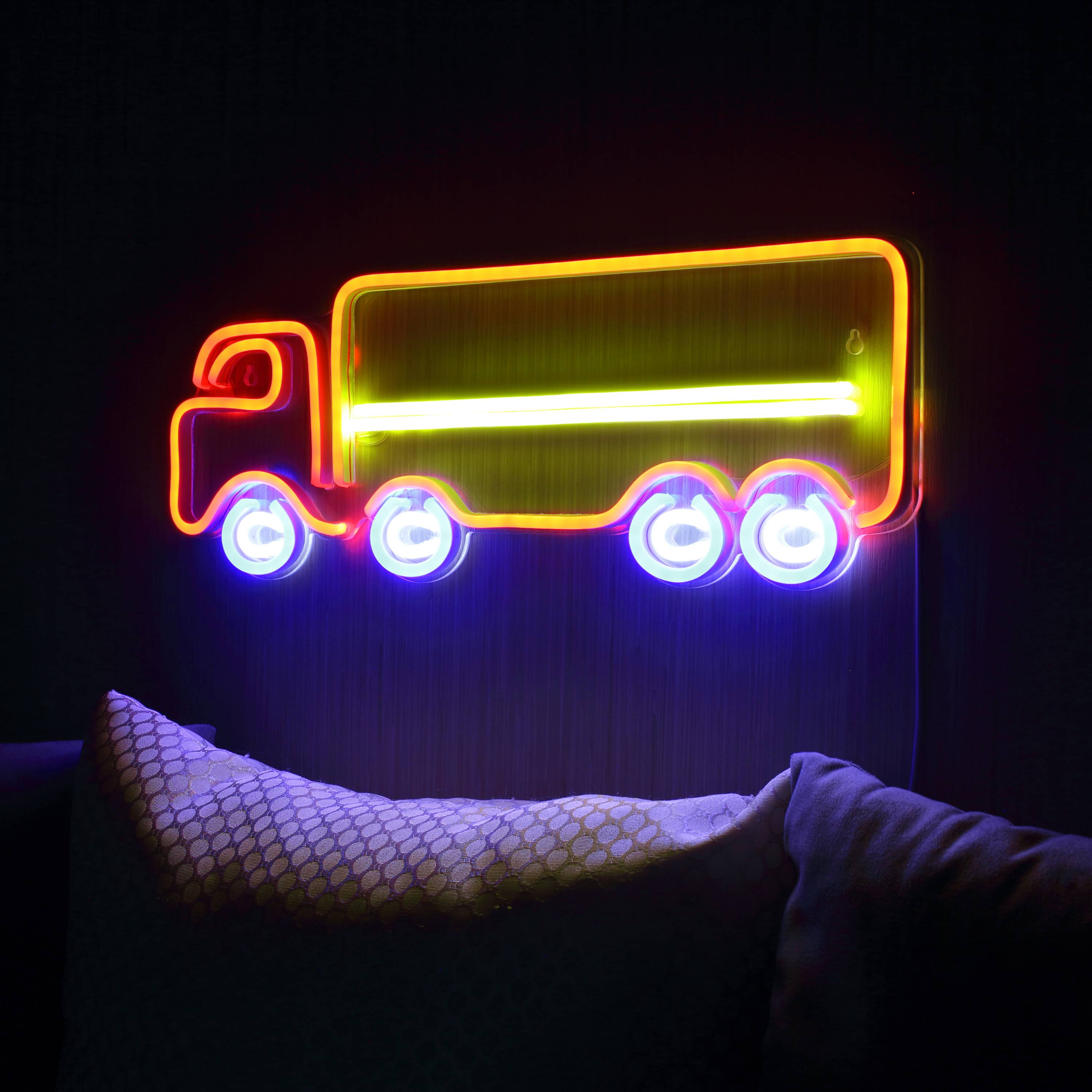 Truck Beer Bar Large Flex Neon LED Sign