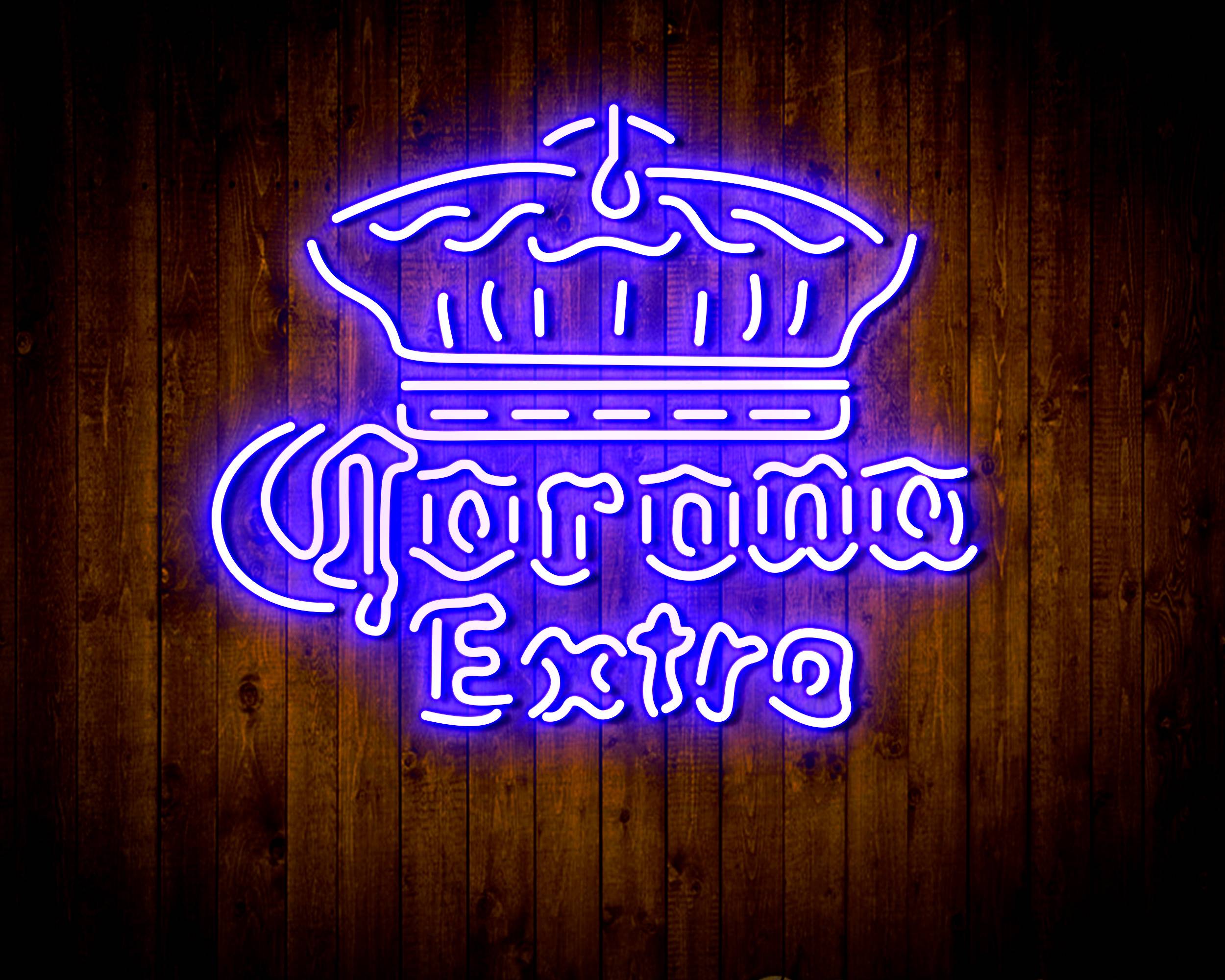 Corona Extra with Crown Handmade Neon Flex LED Sign