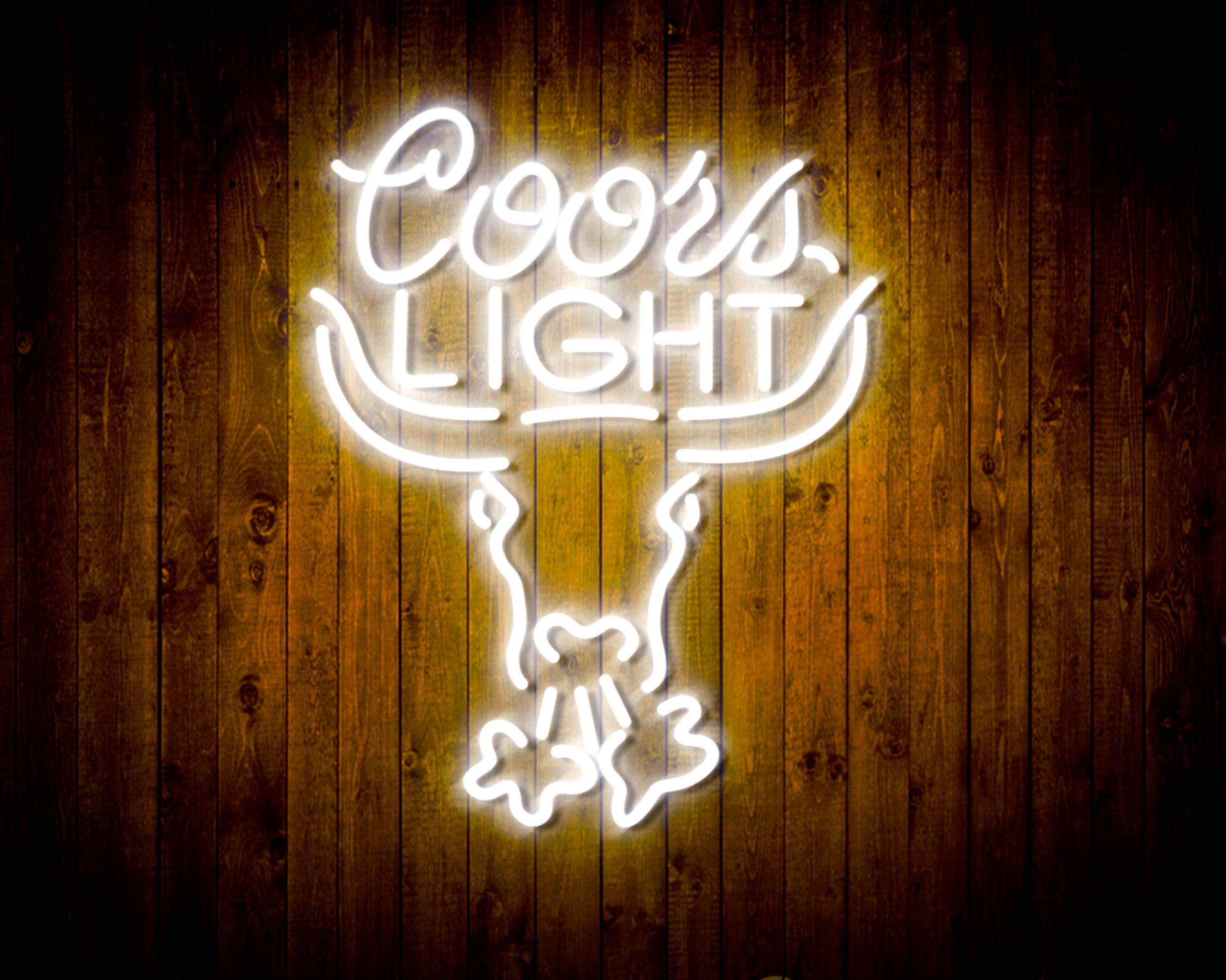 Coors Light Breathing Bull Bar Neon Flex LED Sign