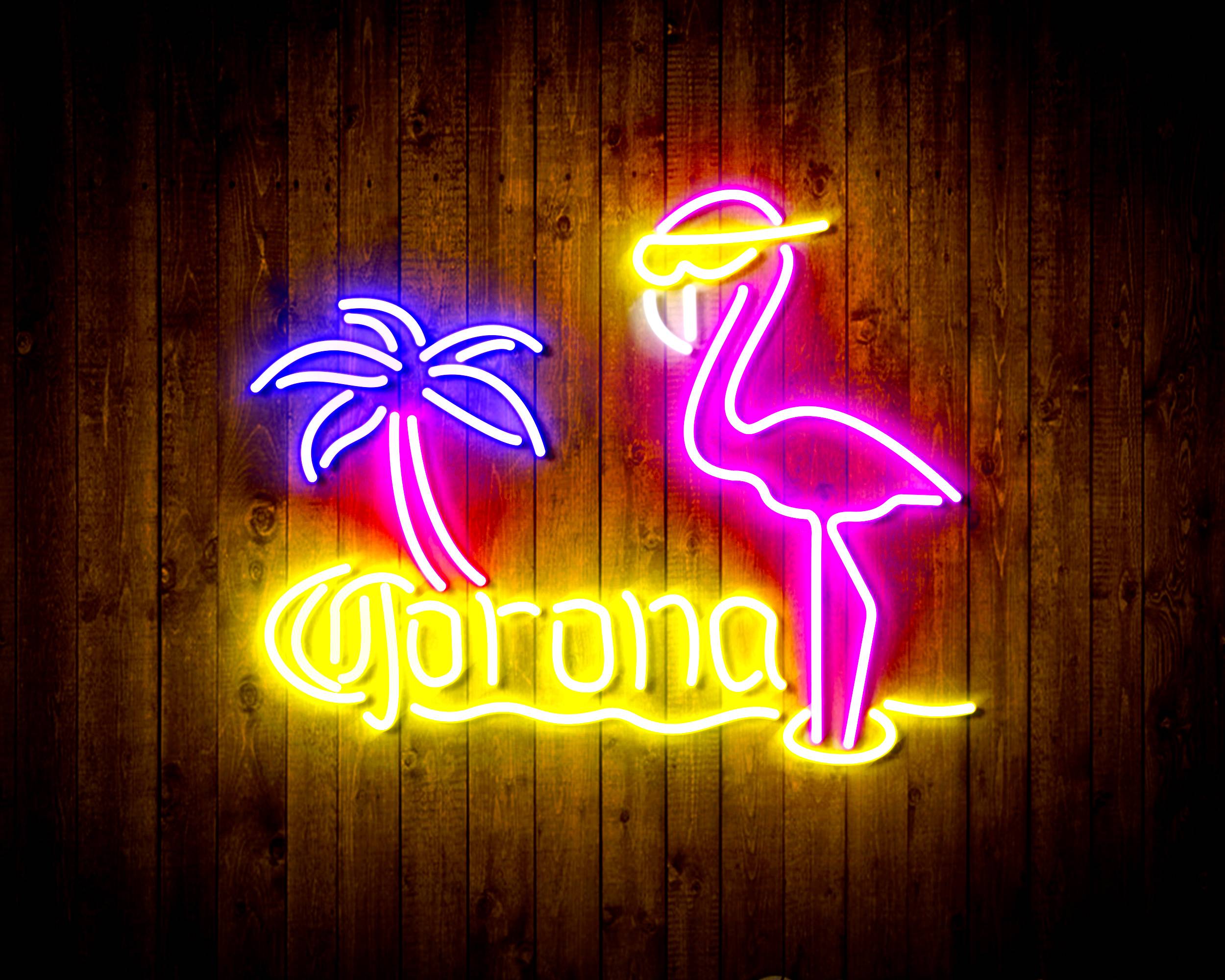 Corona Beer Flammingo Handmade Neon Flex LED Sign