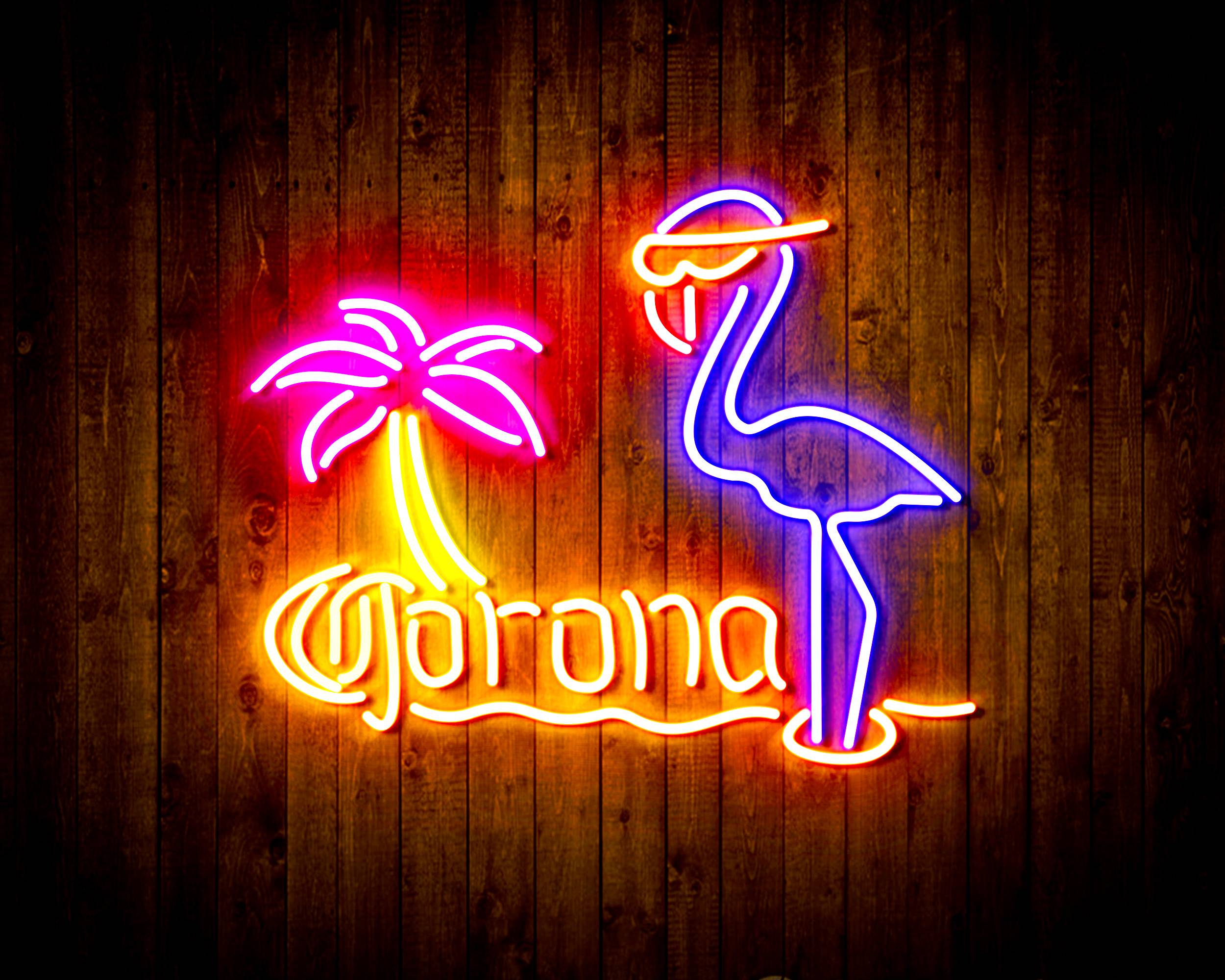 Corona Beer Flammingo Handmade Neon Flex LED Sign