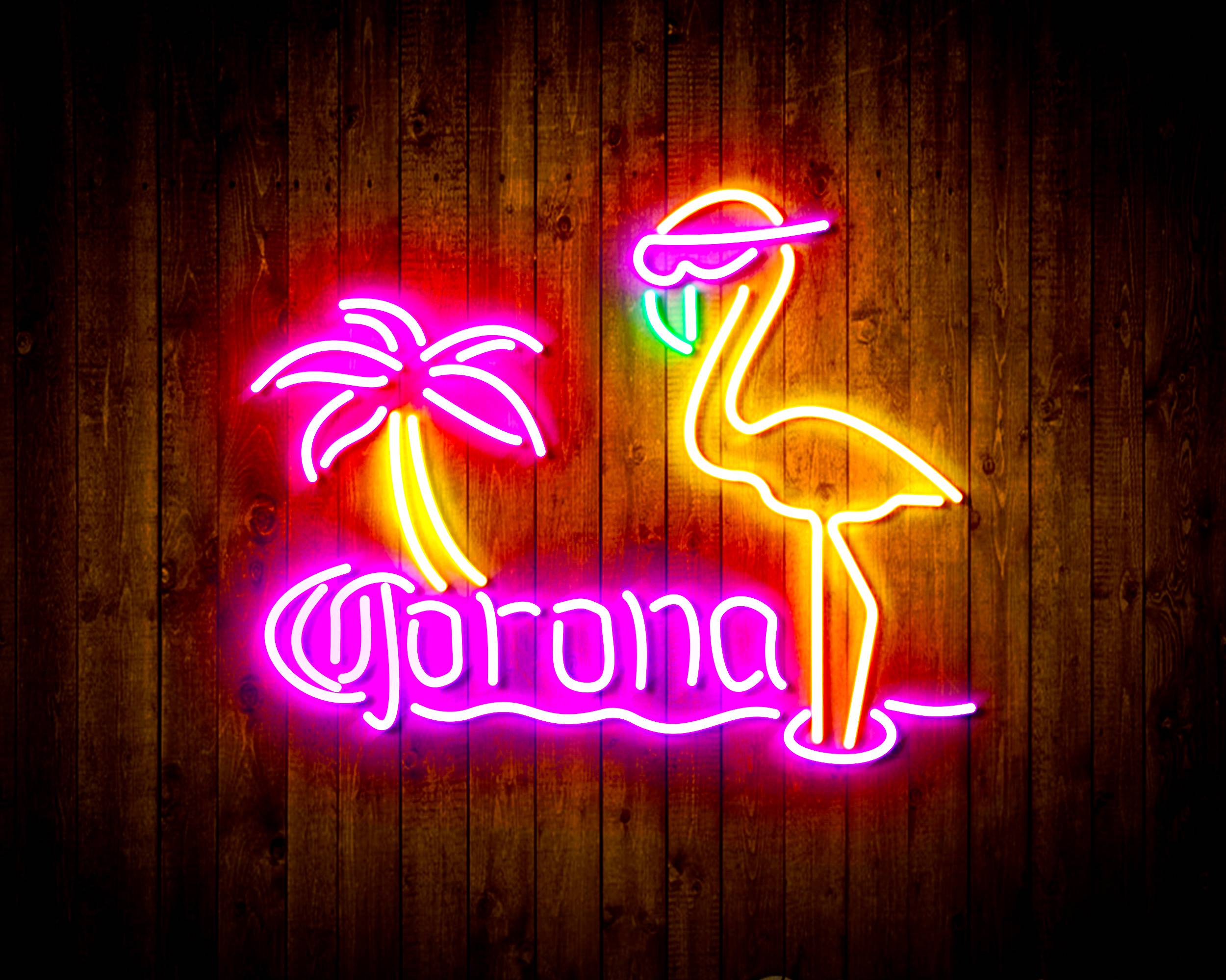 Corona Beer Flammingo Handmade Neon Flex LED Sign
