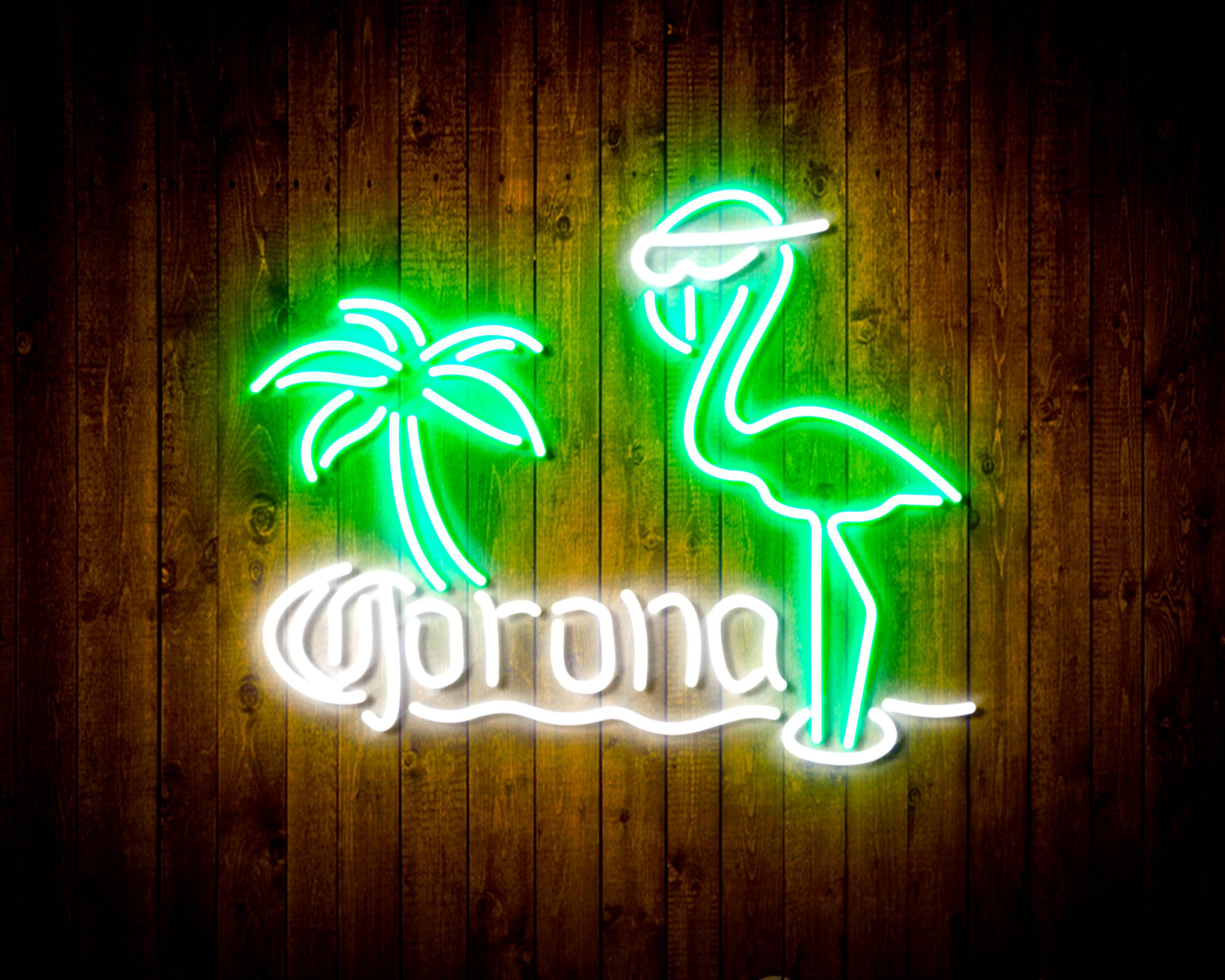 Corona Beer Flammingo Handmade Neon Flex LED Sign